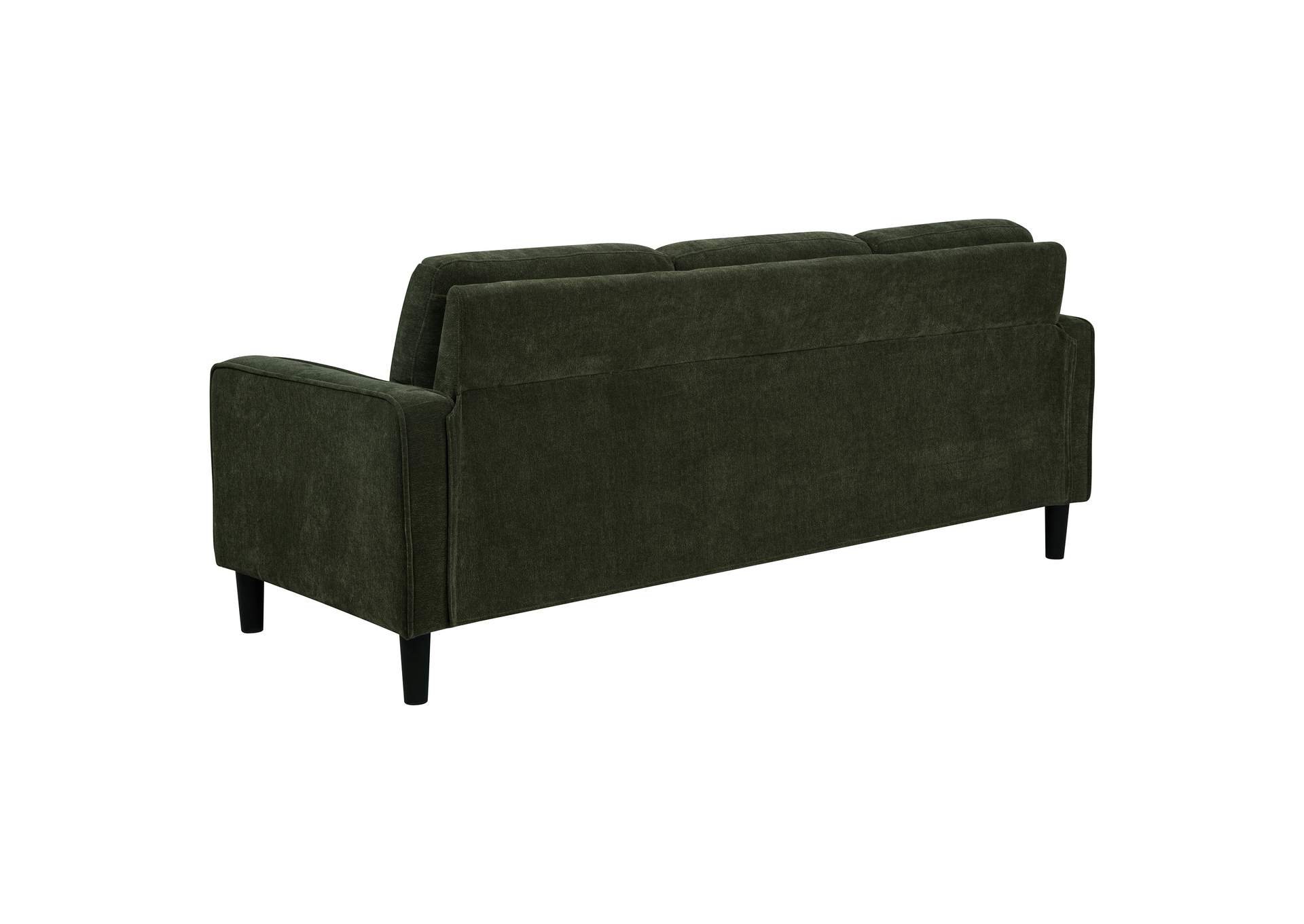 Ruth 3-piece Fabric Upholstered Track Arm Sofa Matcha Green image 16