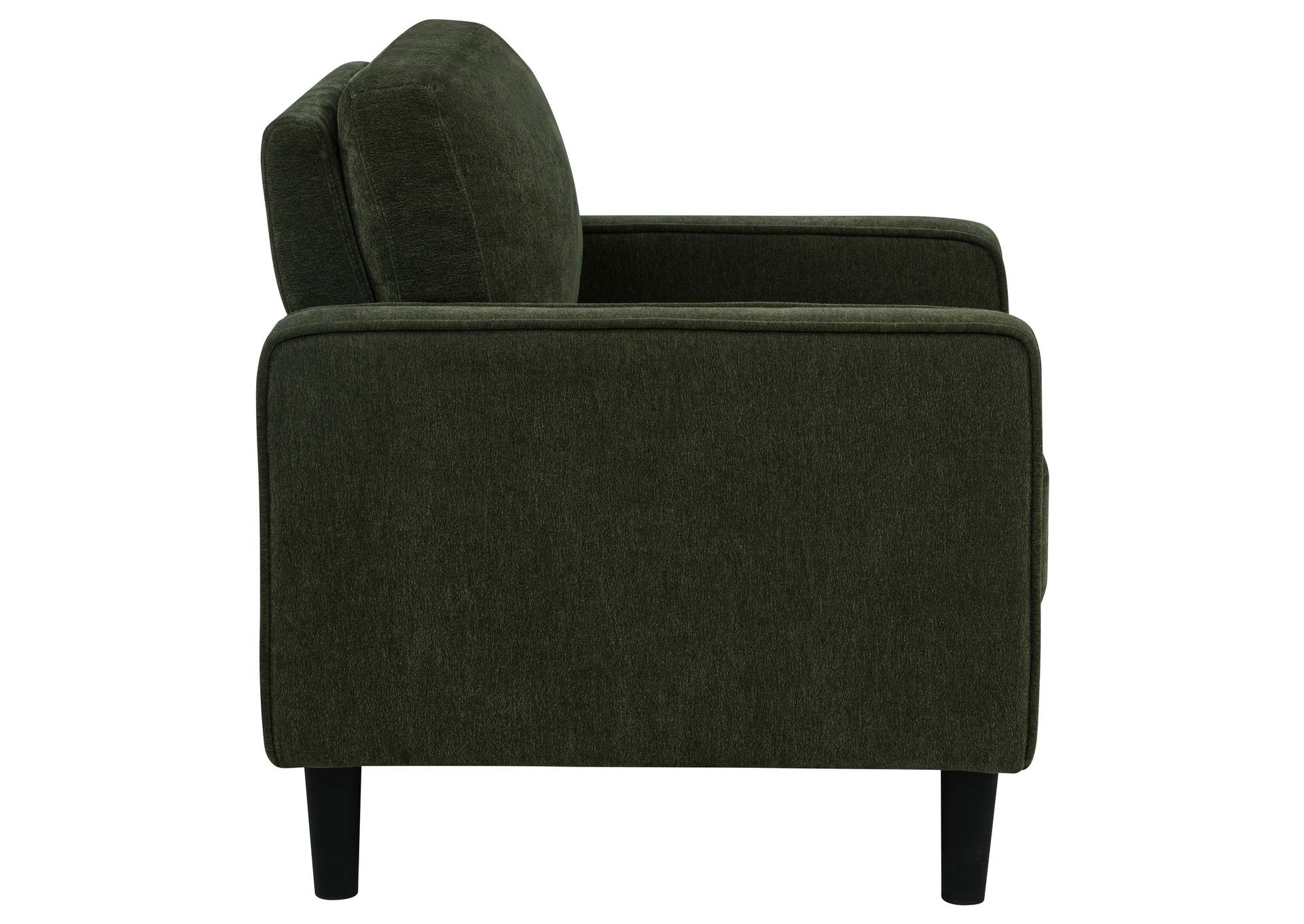 Ruth 3-piece Fabric Upholstered Track Arm Sofa Matcha Green image 8