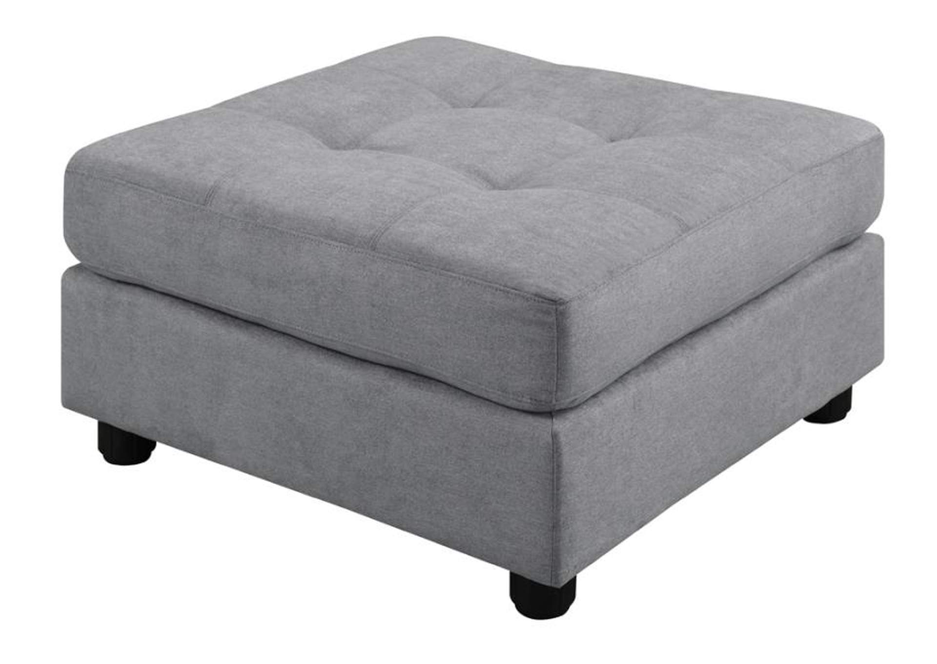 7-piece Upholstered Modular Tufted Sectional Dove image 4