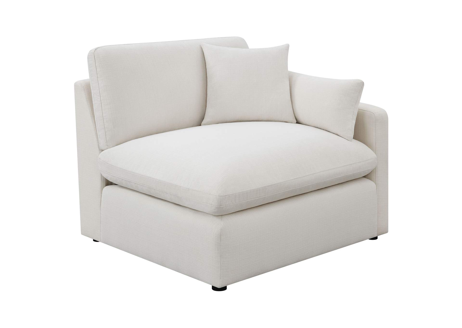 Hobson 4-piece Upholstered Modular Sectional Sofa Ivory image 6