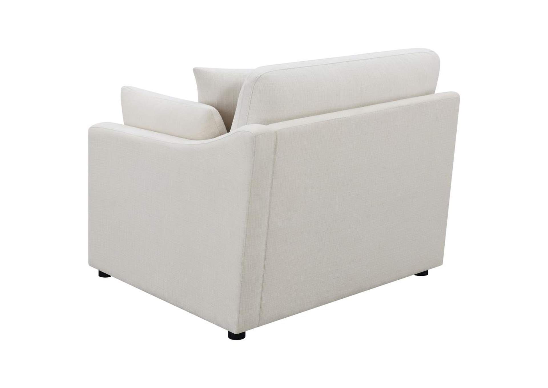 Hobson Sloped Track Arms RAF Chair OffWhite