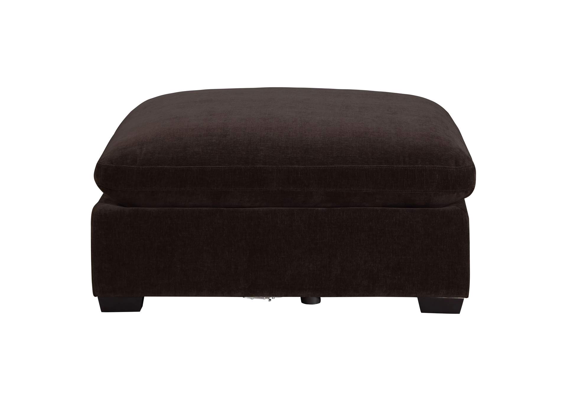 Lakeview Rectangular Upholstered Ottoman Dark Chocolate