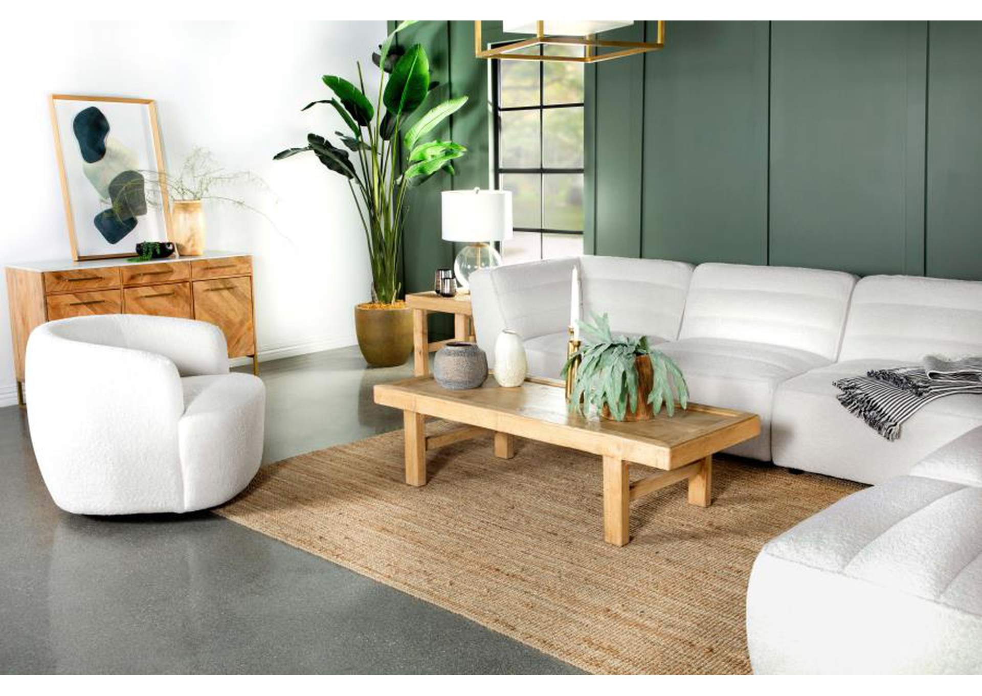 Sunny 6-piece Upholstered Sectional Natural image 14