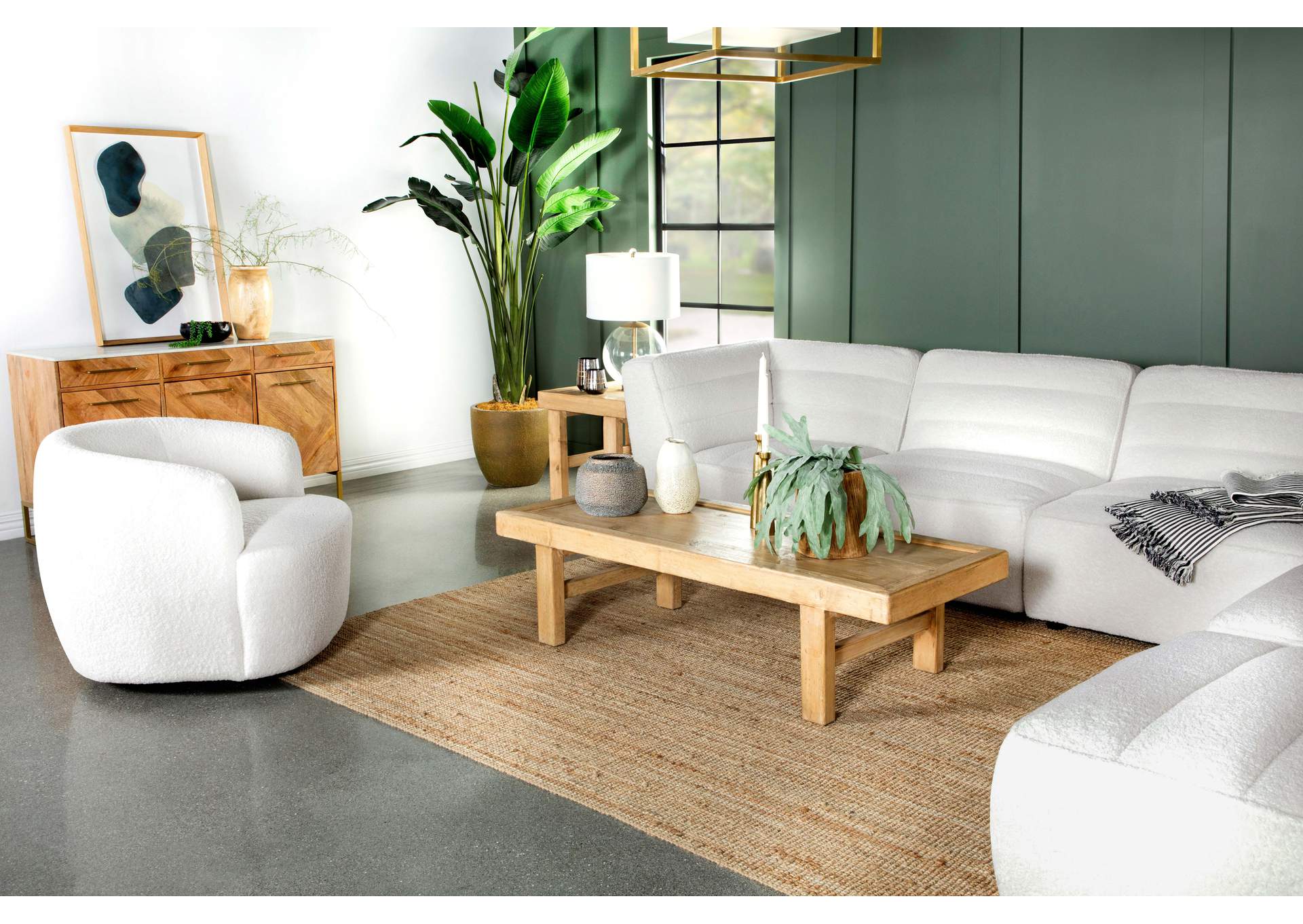 Sunny Upholstered Armless Chair Natural image 15
