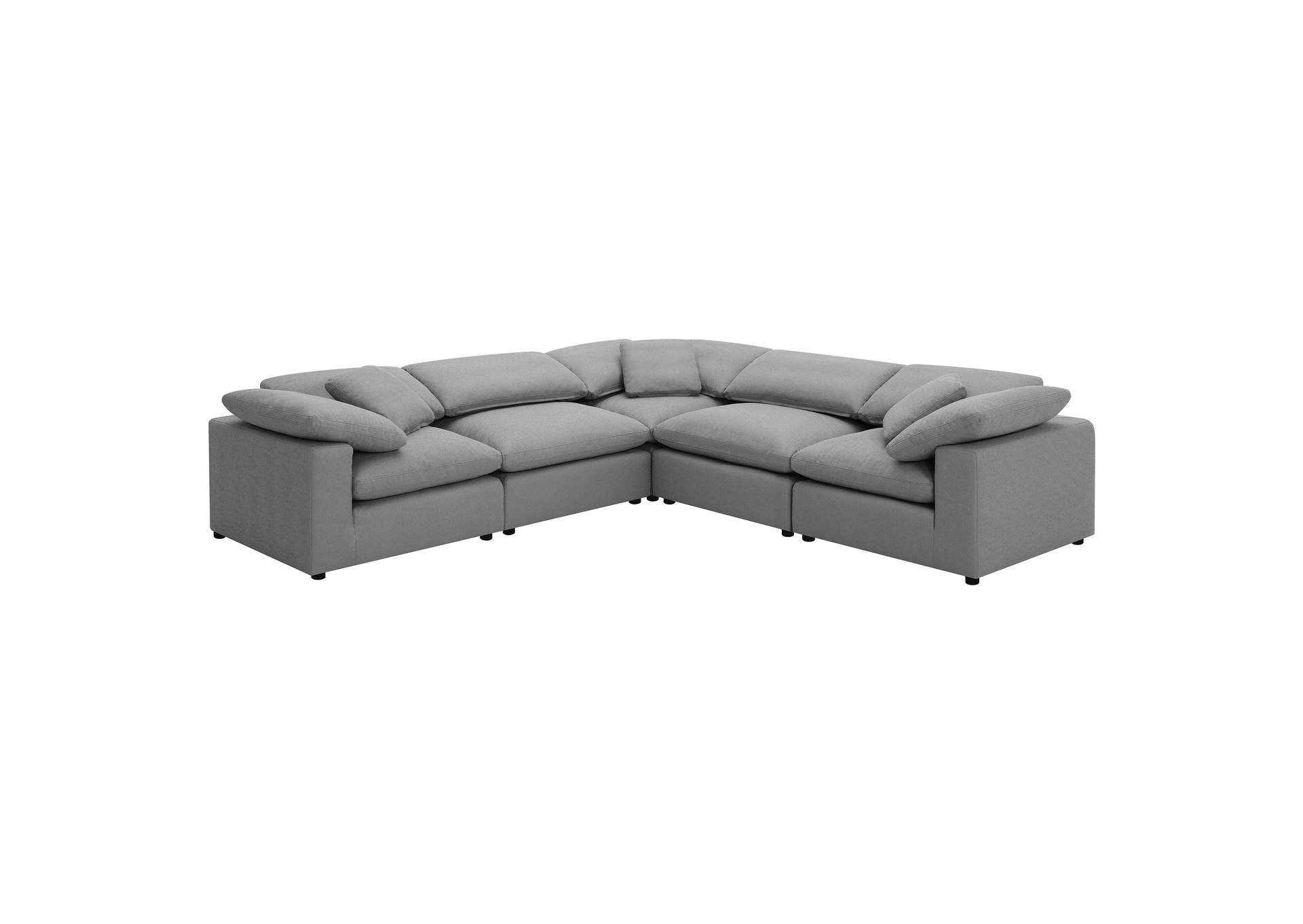 Raleigh Boucle Upholstered Armless Chair Grey