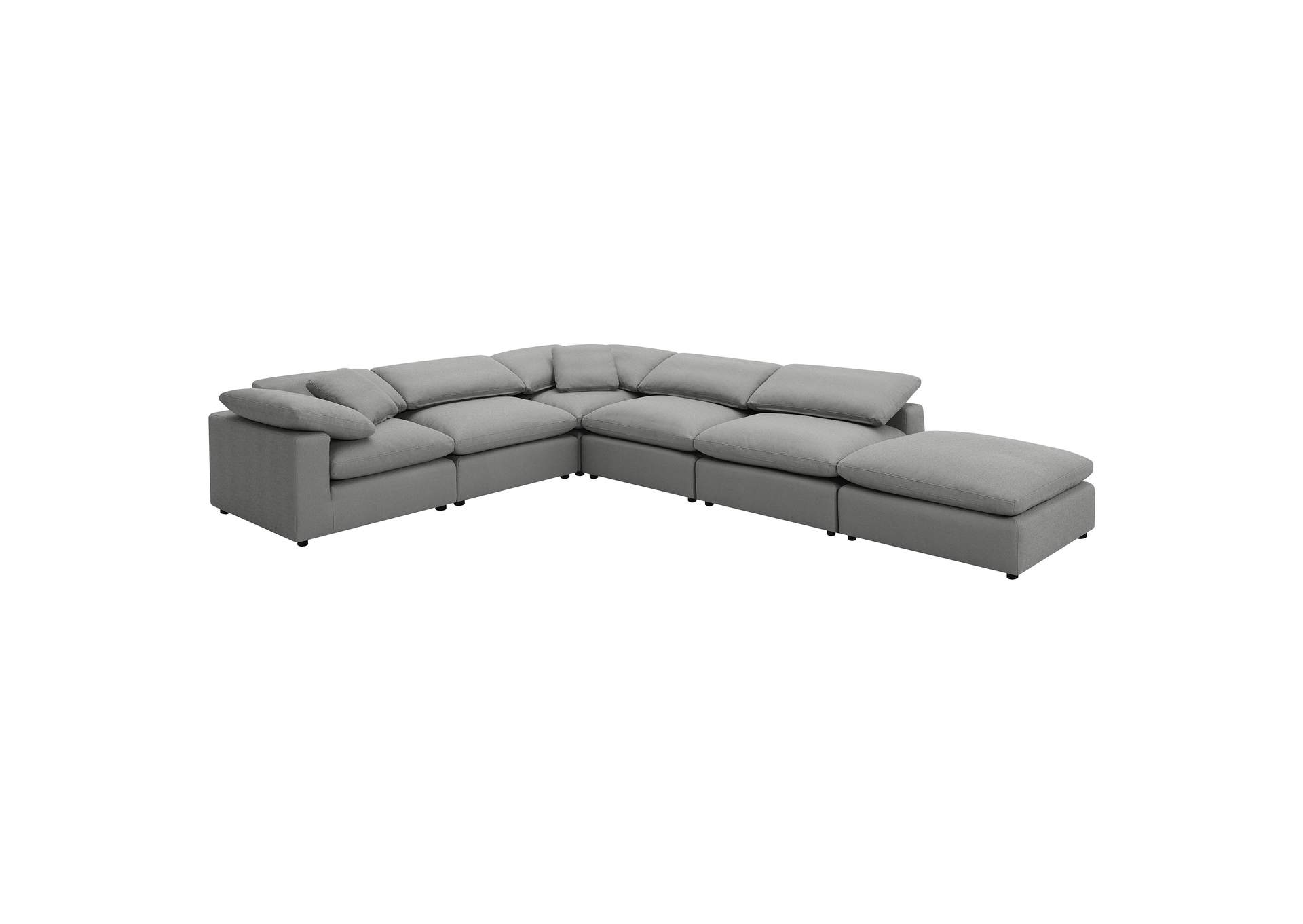 Raleigh Boucle Upholstered Armless Chair Grey