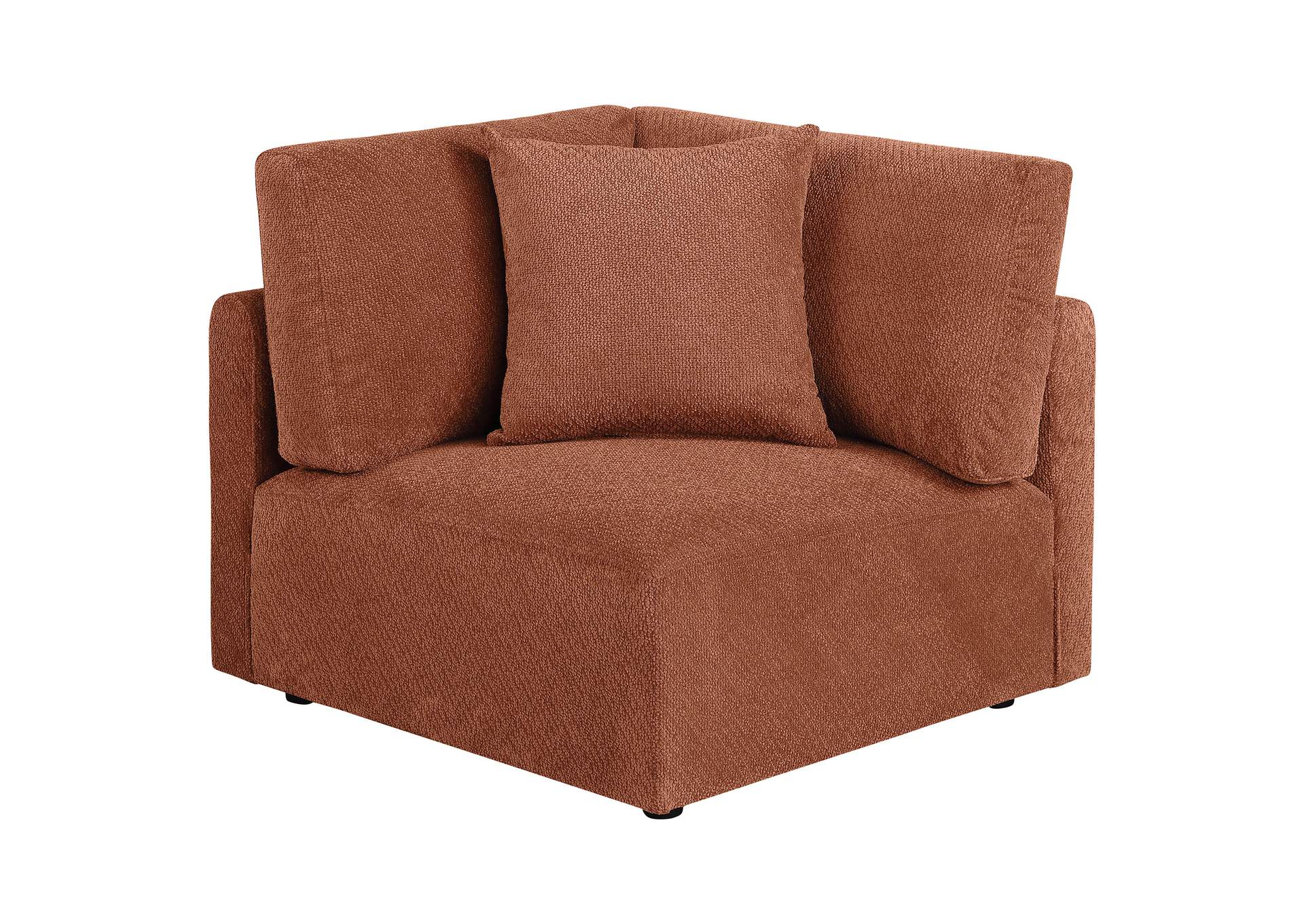 Elysia 6-piece Chenille Upholstered Modular Sectional Sofa Coral image 12