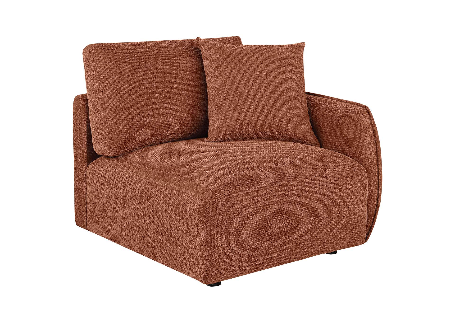 Elysia 6-piece Chenille Upholstered Modular Sectional Sofa Coral image 14