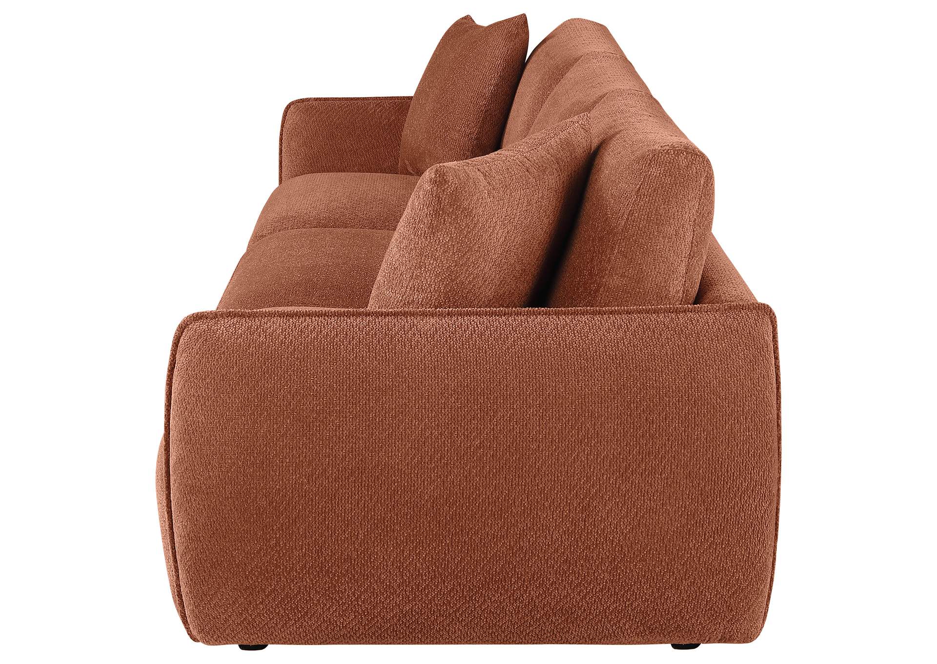 Elysia Chenille Upholstered Modular Lounge Sofa Coral image 6