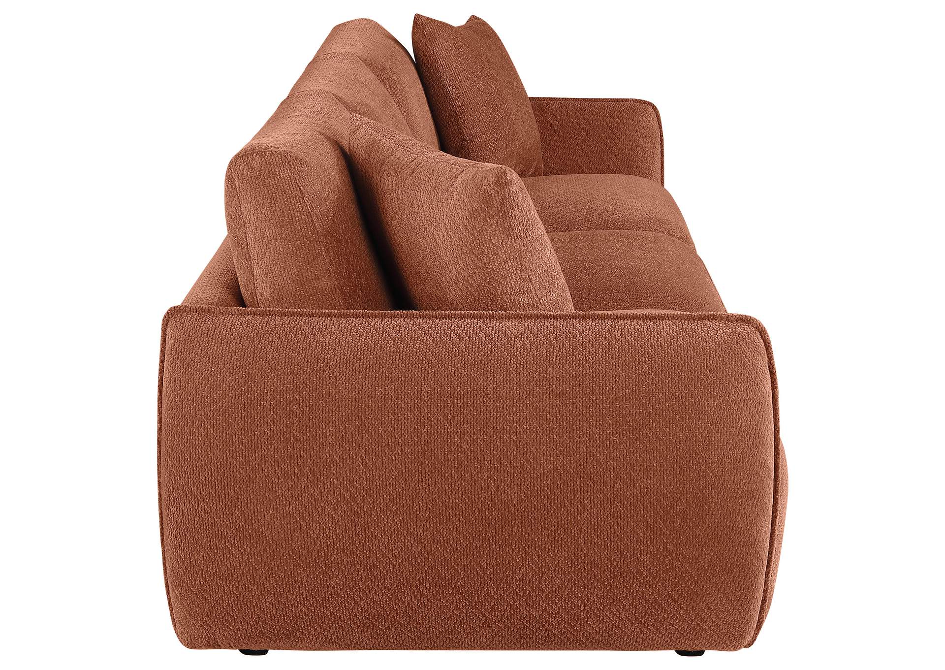 Elysia Chenille Upholstered Modular Lounge Sofa Coral image 9