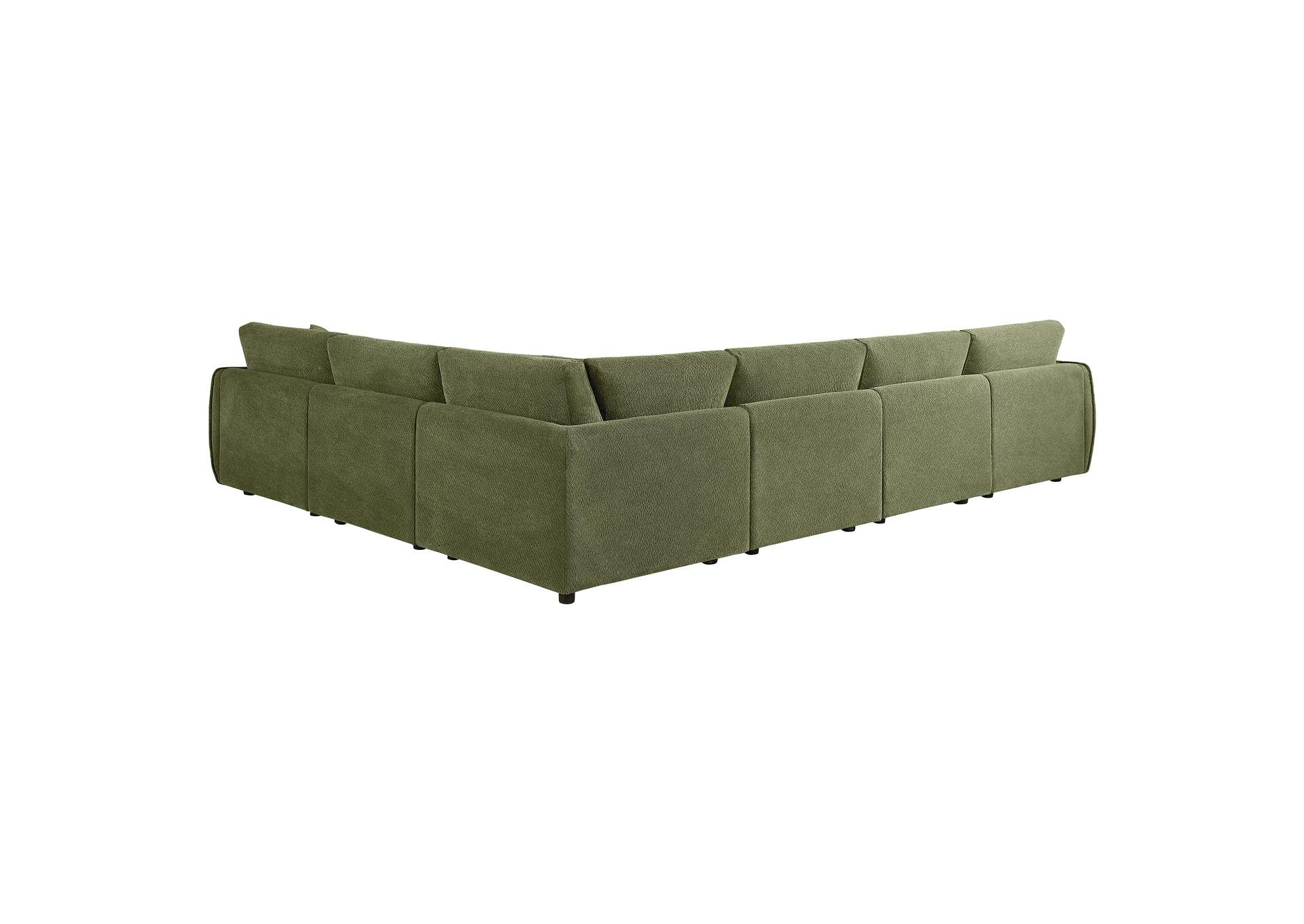 Elysia 6-piece Chenille Upholstered Modular Sectional Sofa Green image 17