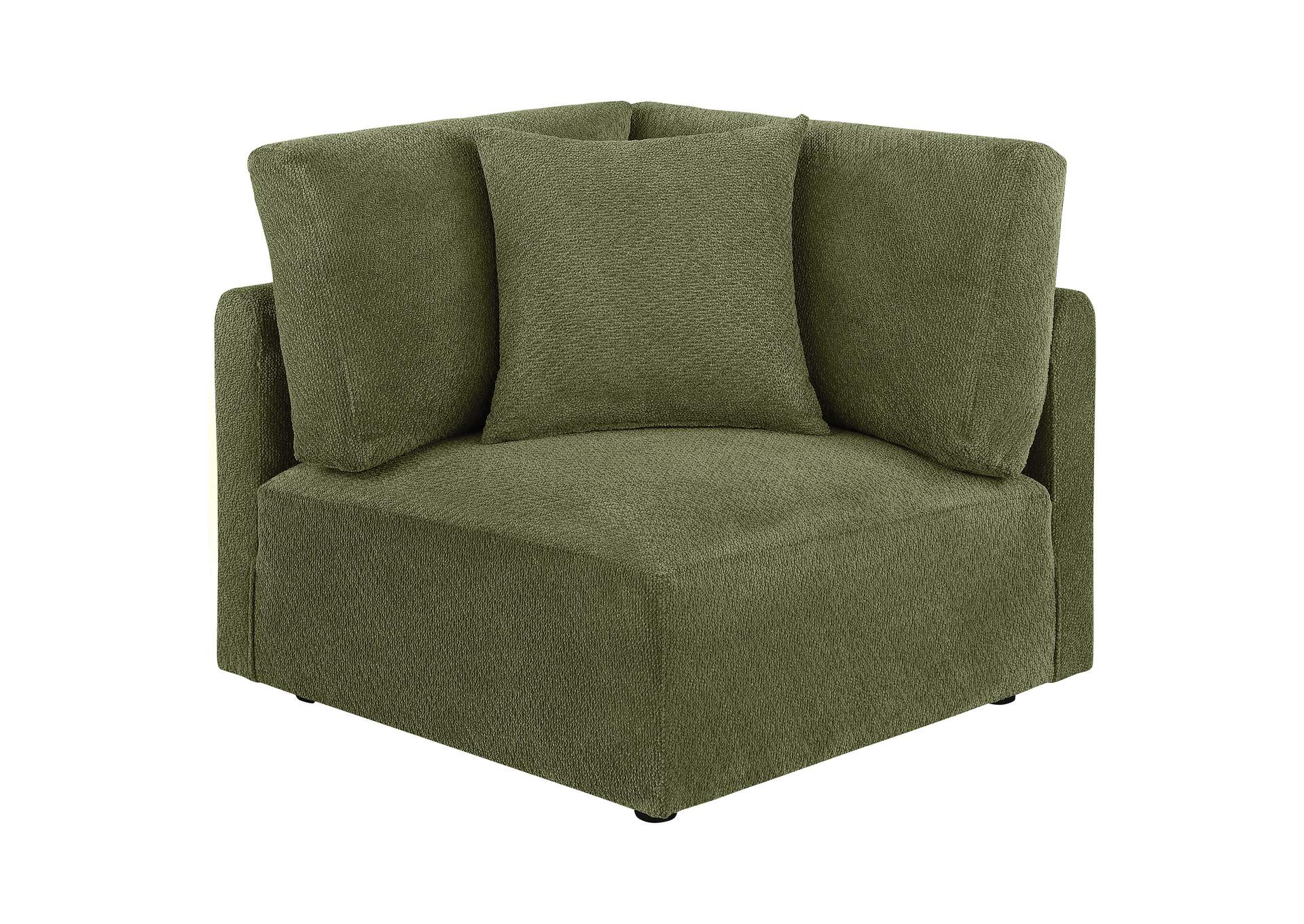 Elysia 6-piece Chenille Upholstered Modular Sectional Sofa Green image 11