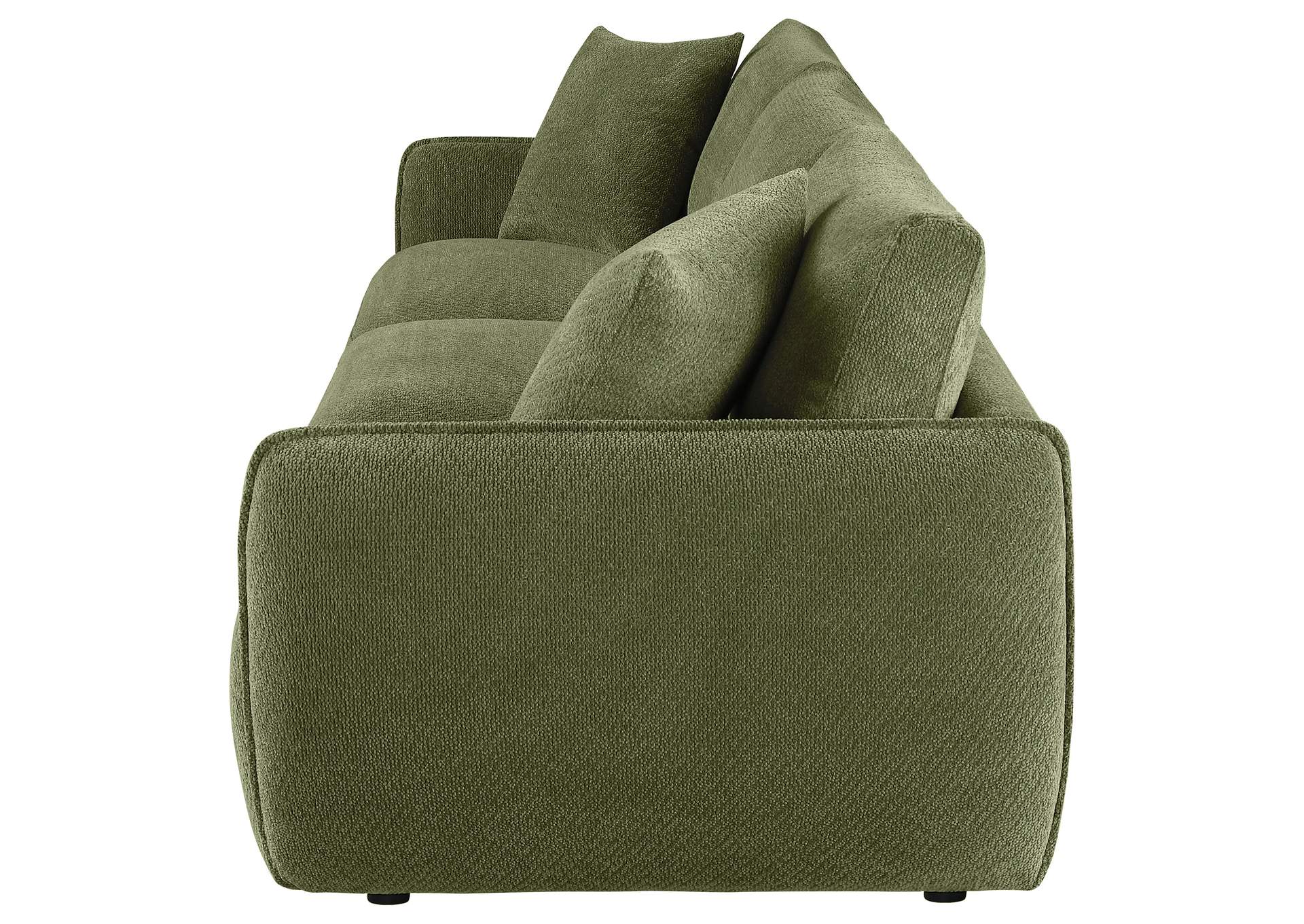 Elysia Chenille Upholstered Modular Lounge Sofa Green image 6