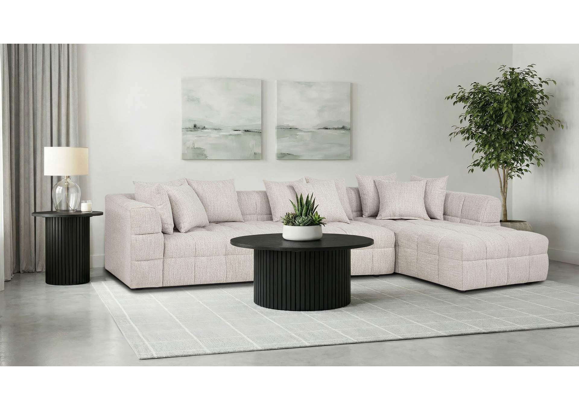 Amara 3-Piece Upholstered Sectional Sofa image 3
