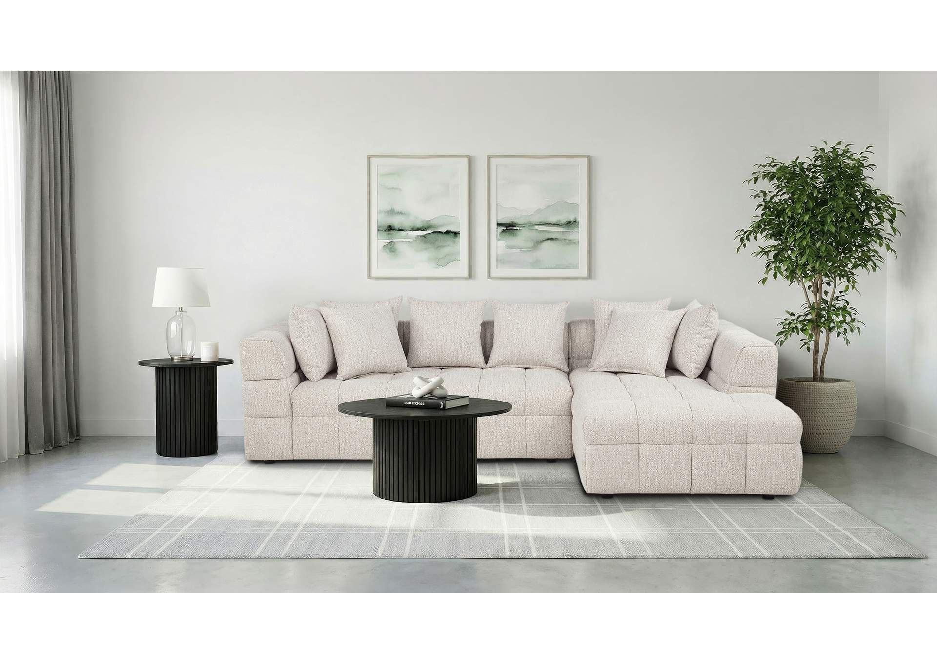 Amara 2-Piece Upholstered Sectional Sofa image 3