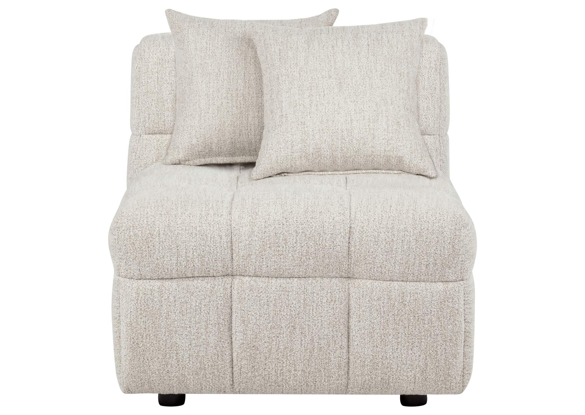 Amara Upholstered Armless Chair image 4