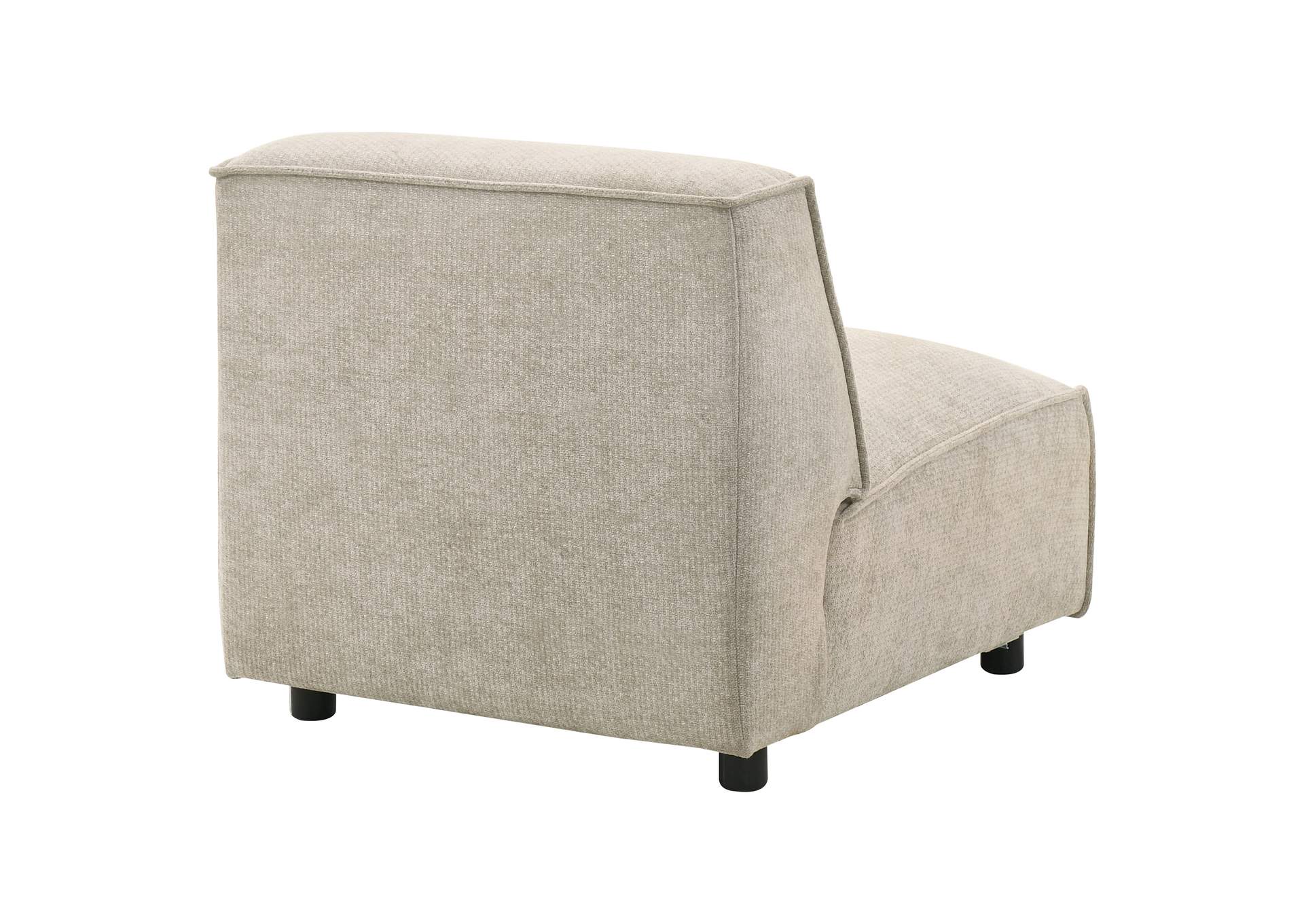 Crane Modular Armless Chair Beige image 7