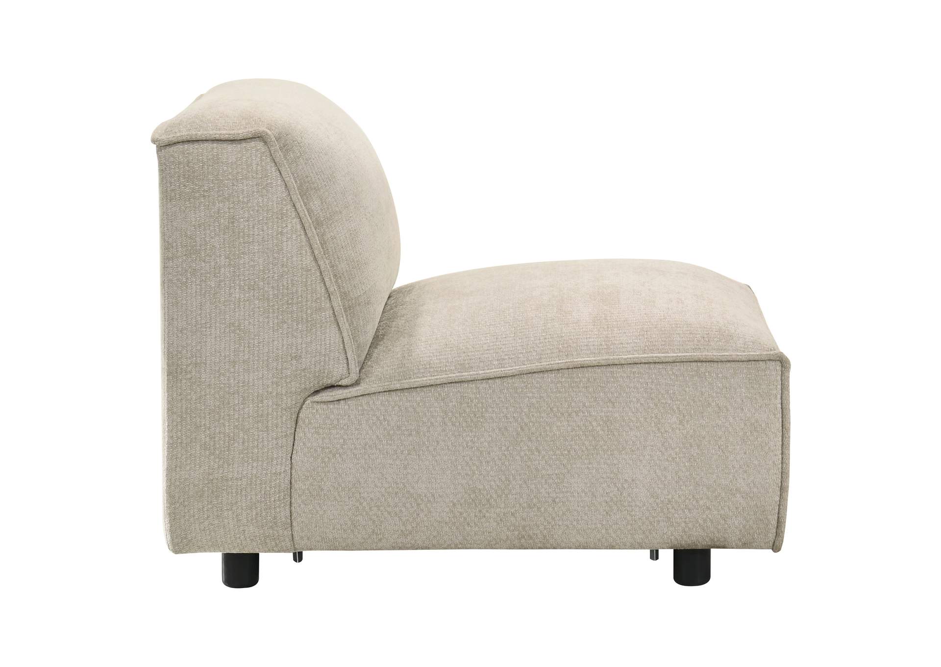 Crane Modular Armless Chair Beige image 8