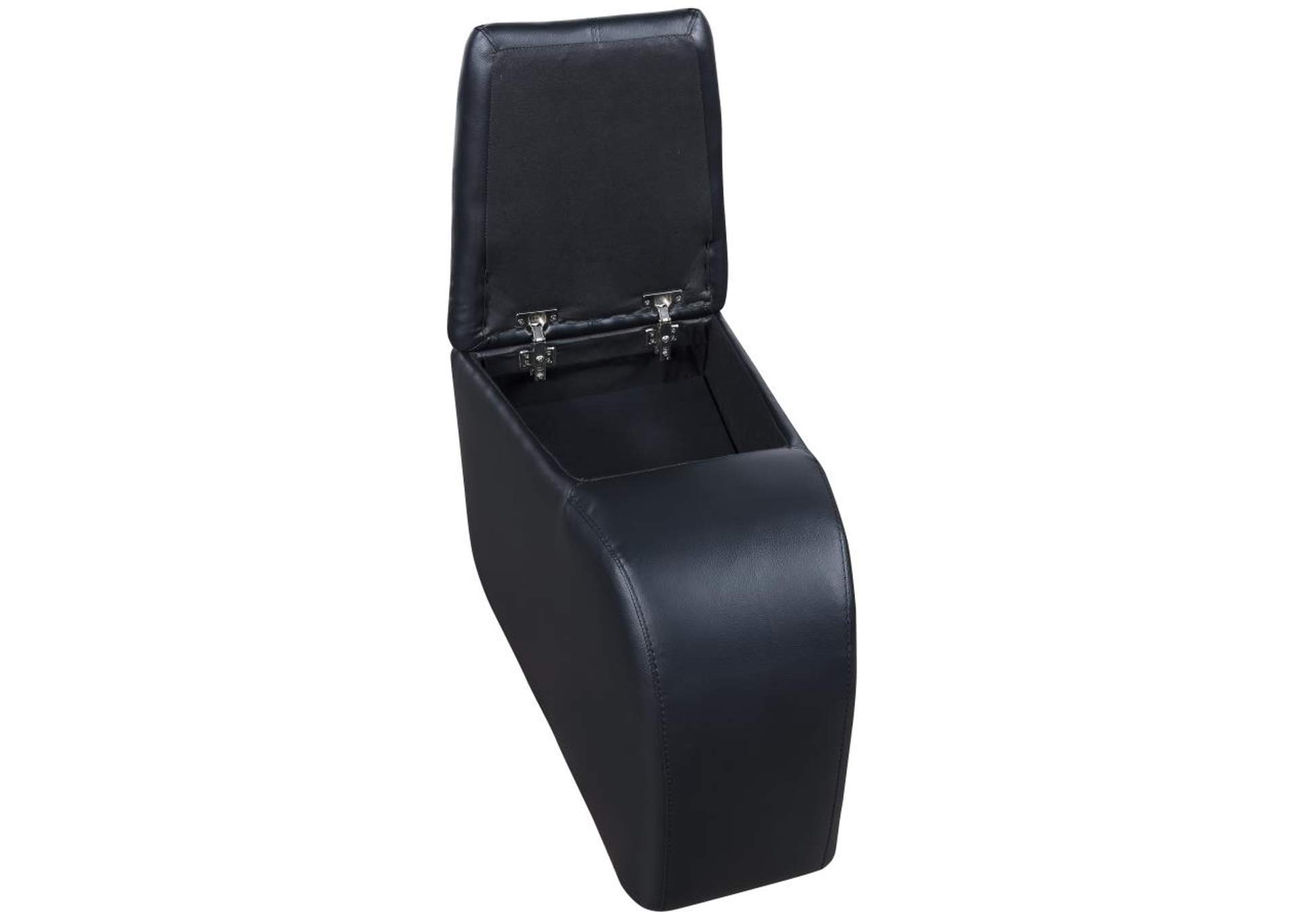 Cyrus Upholstered Recliner Living Room Set Black image 11