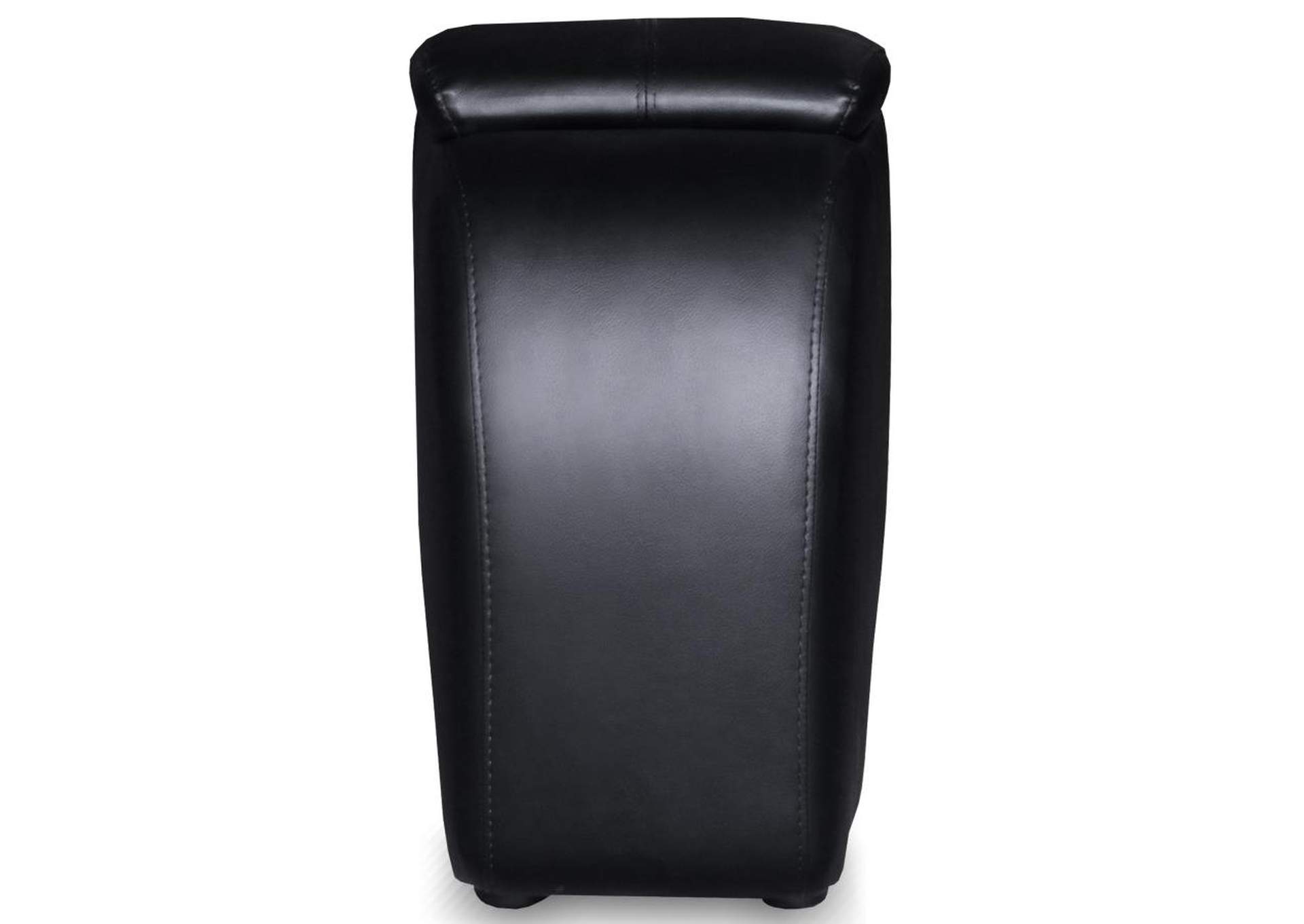 Cyrus Upholstered Recliner Living Room Set Black image 12