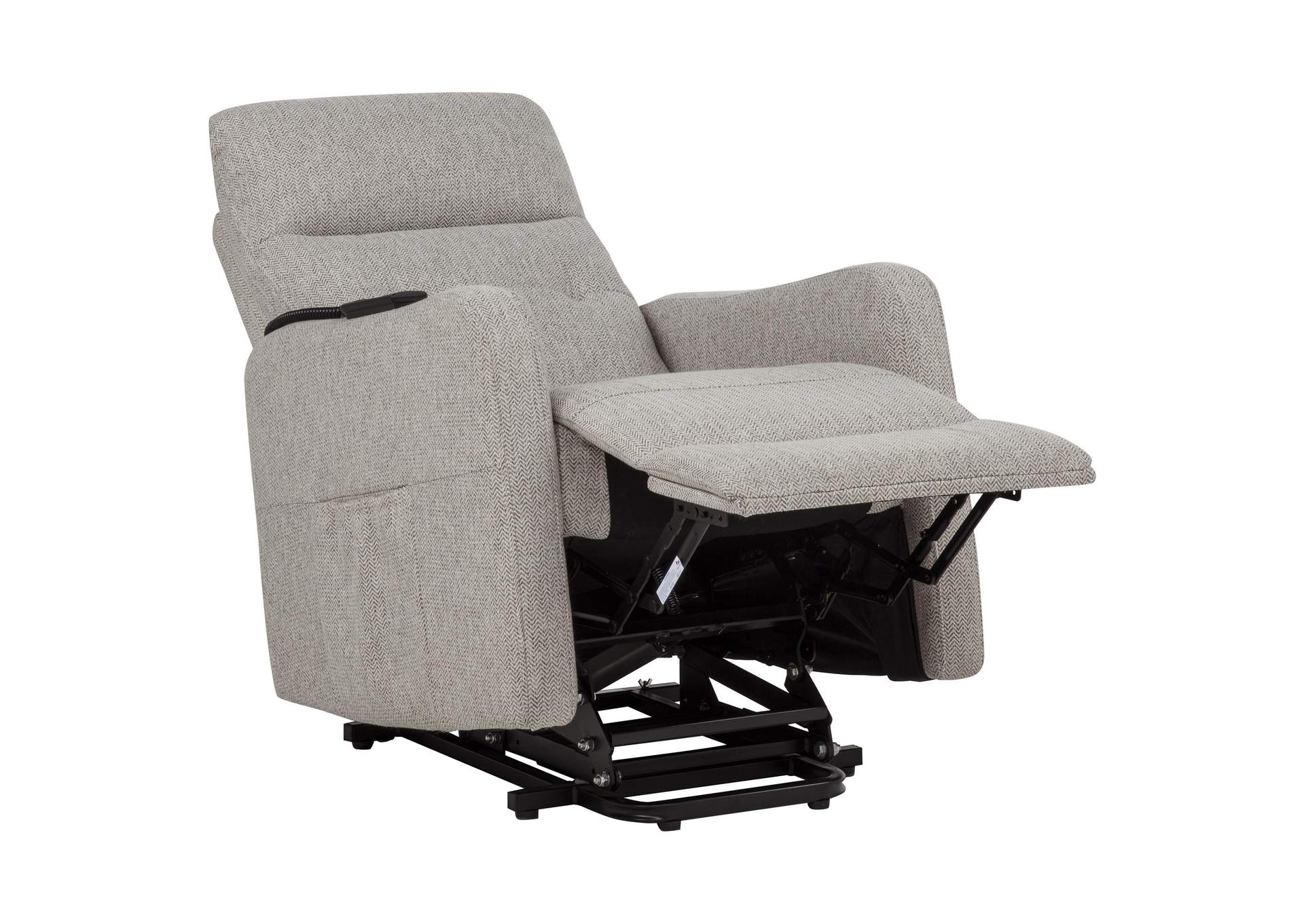 Dayes Upholstered Power Lift Recliner Chair Taupe image 15