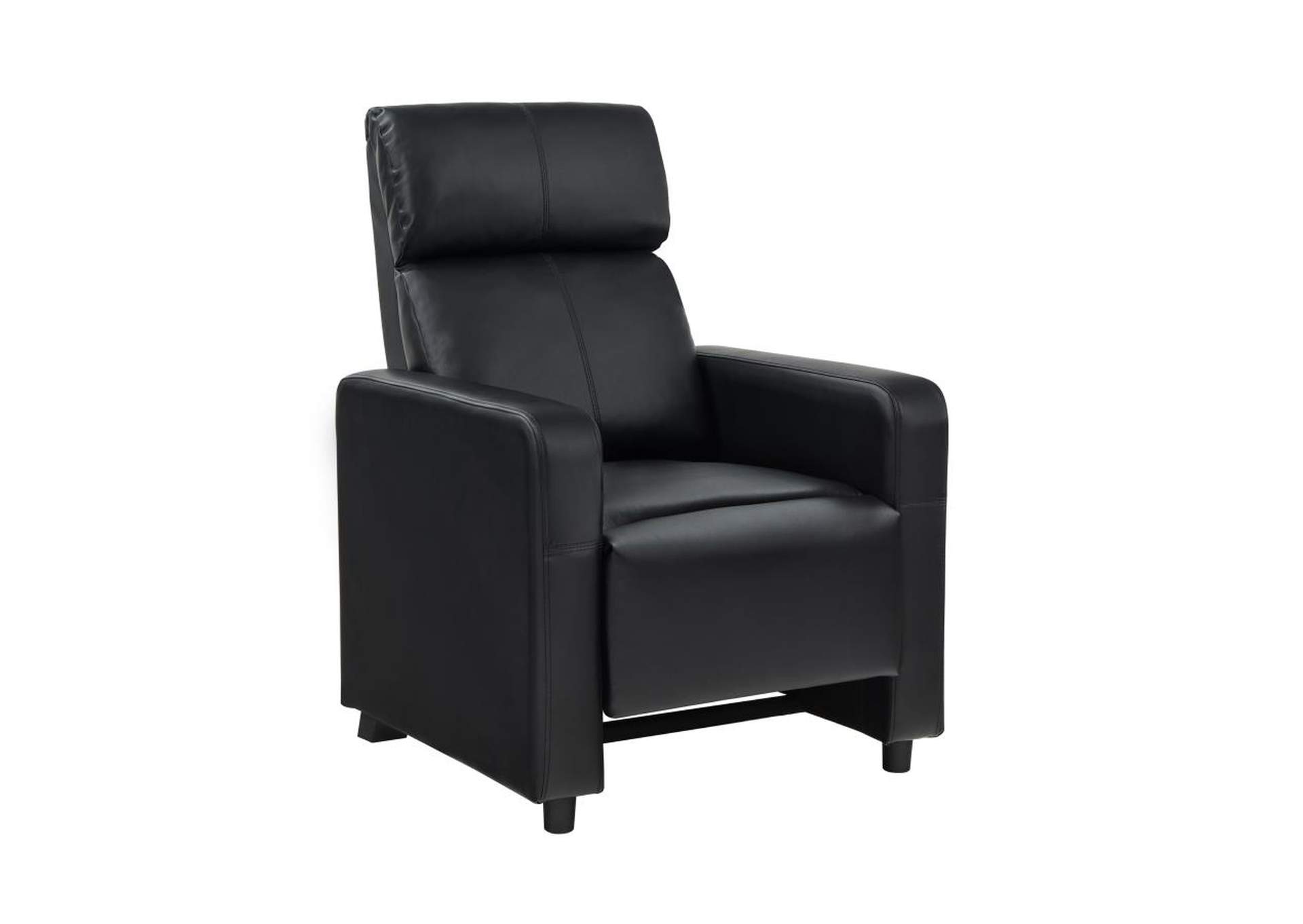 Toohey Upholstered Tufted Recliner Living Room Set Black image 4