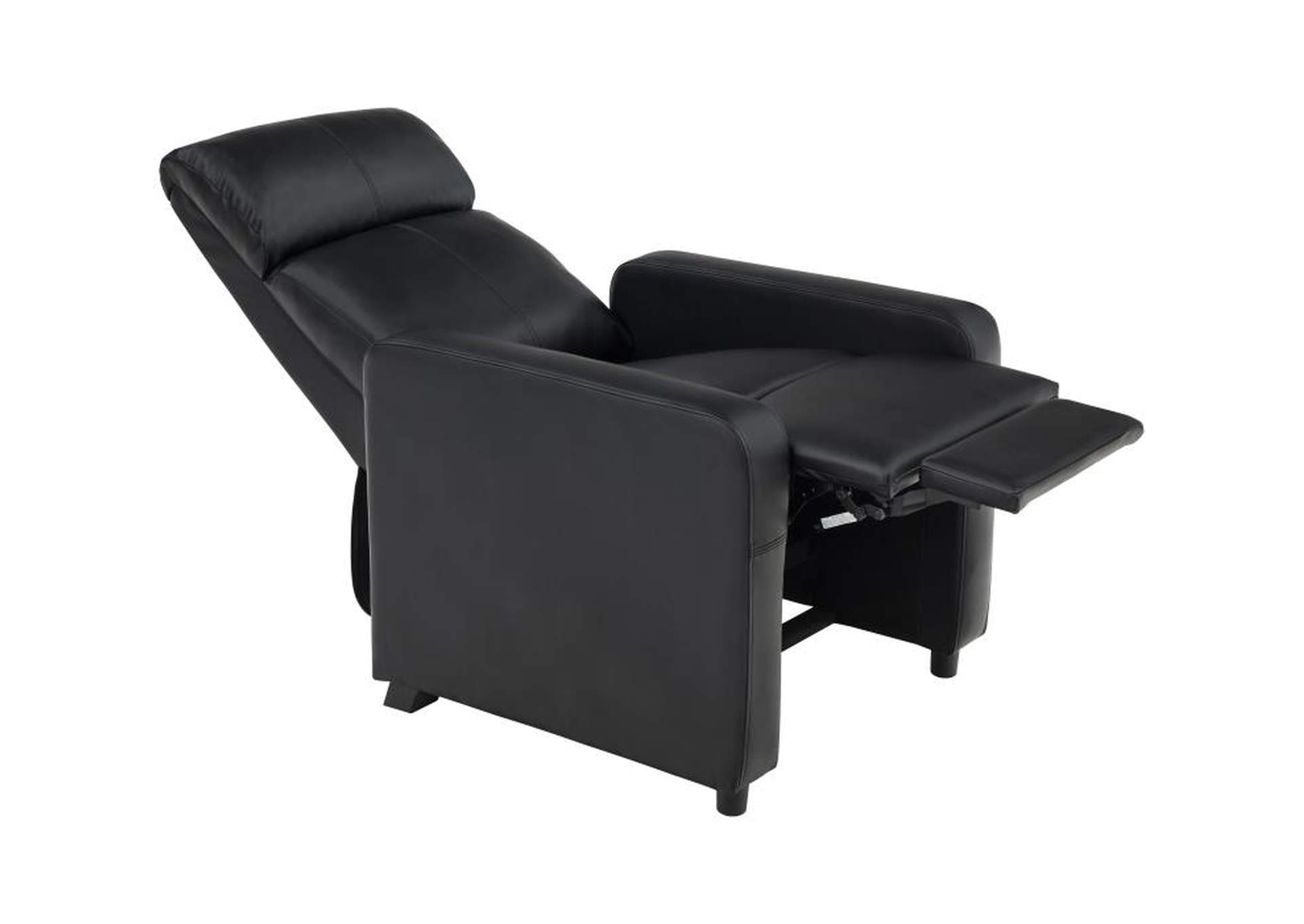 Toohey Upholstered Tufted Recliner Living Room Set Black image 6