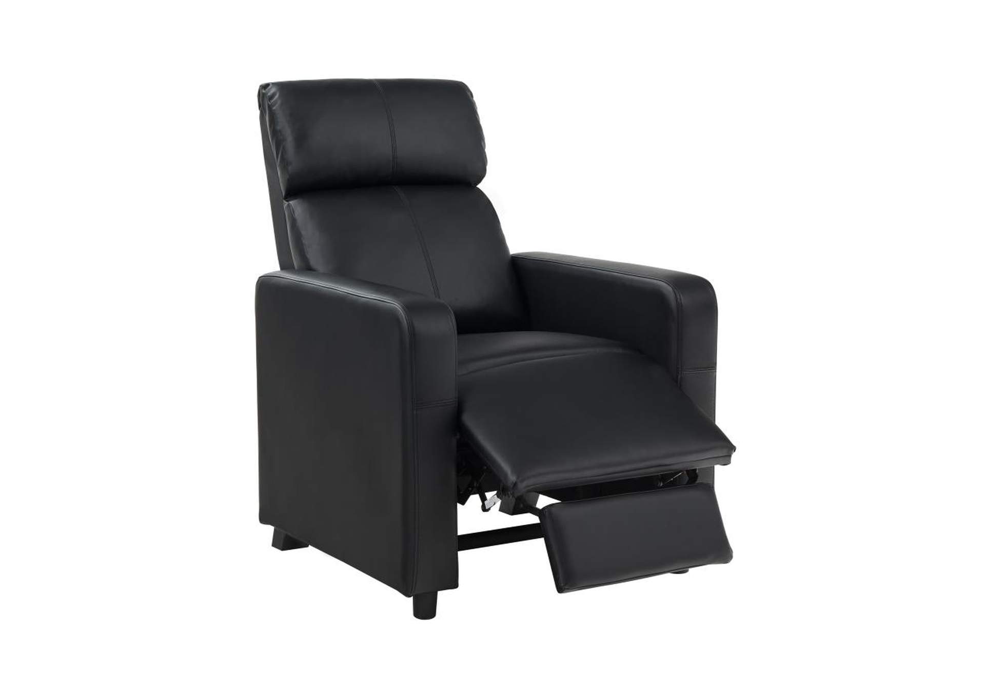 Toohey Upholstered Tufted Recliner Living Room Set Black image 5