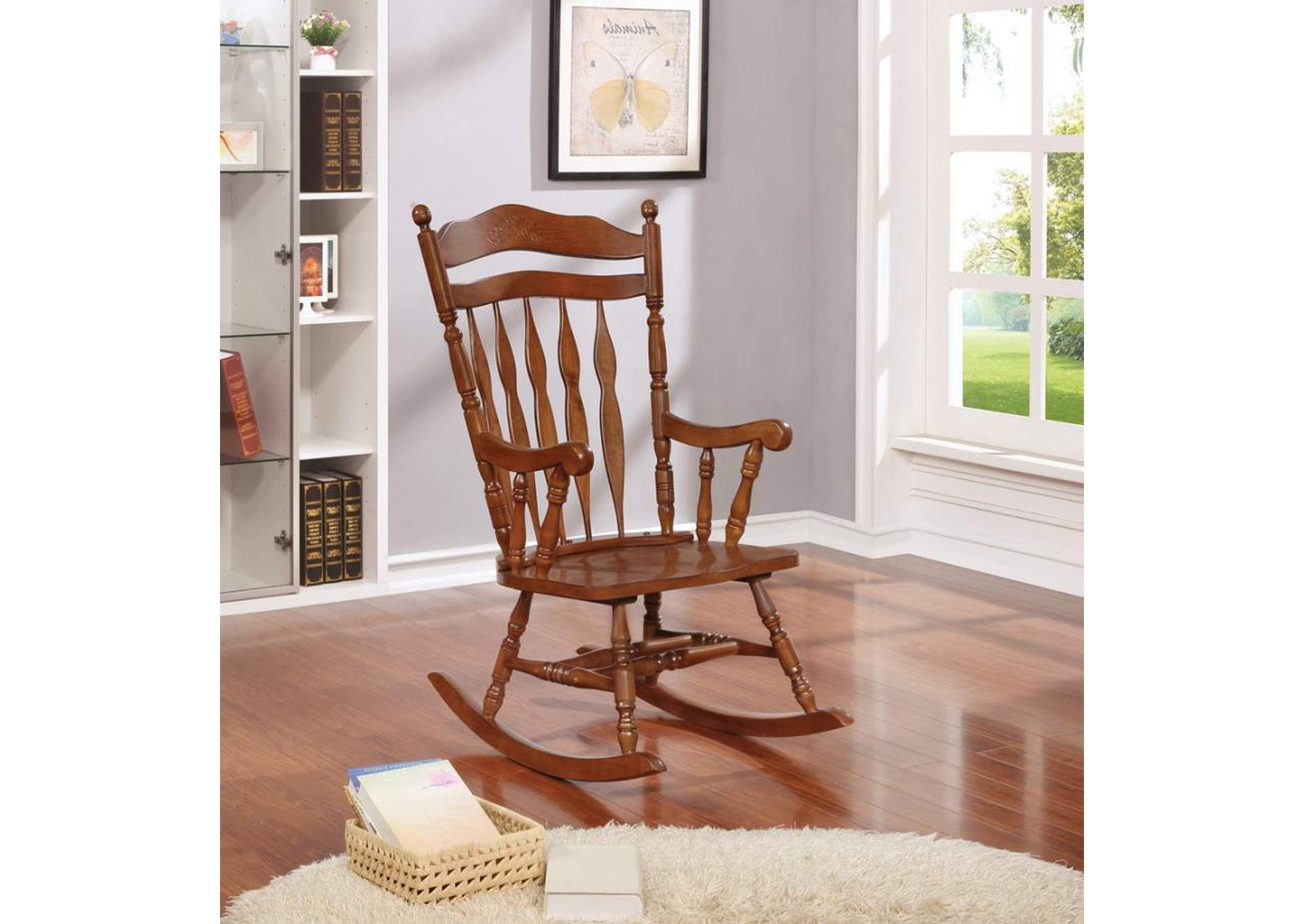 Windsor Rocking Chair Medium Brown image 2