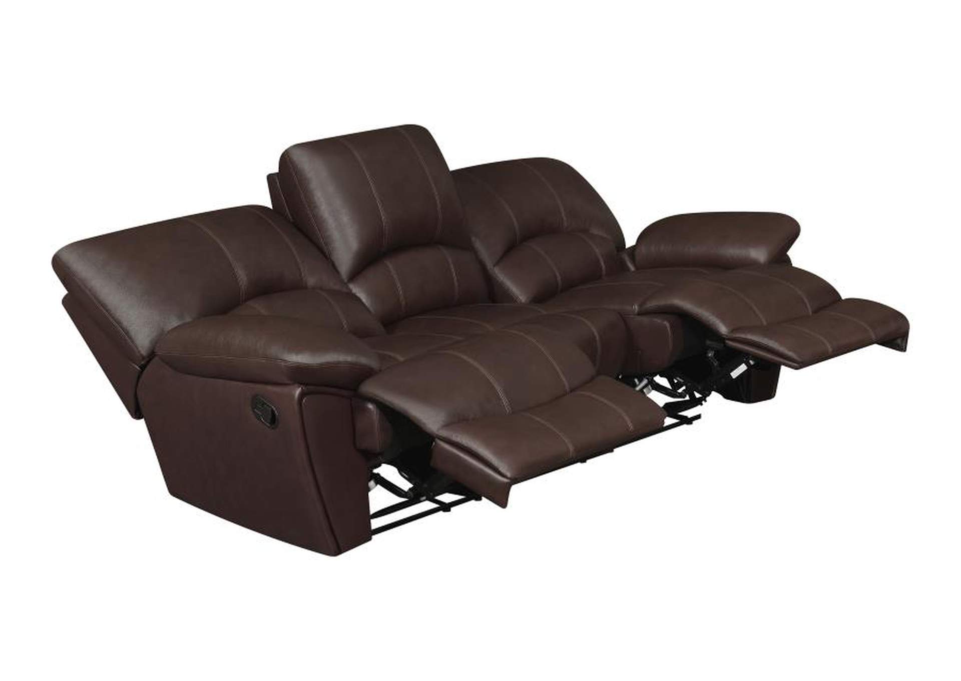 Clifford Upholstered Pillow Top Arm Living Room Set Chocolate Brown image 5