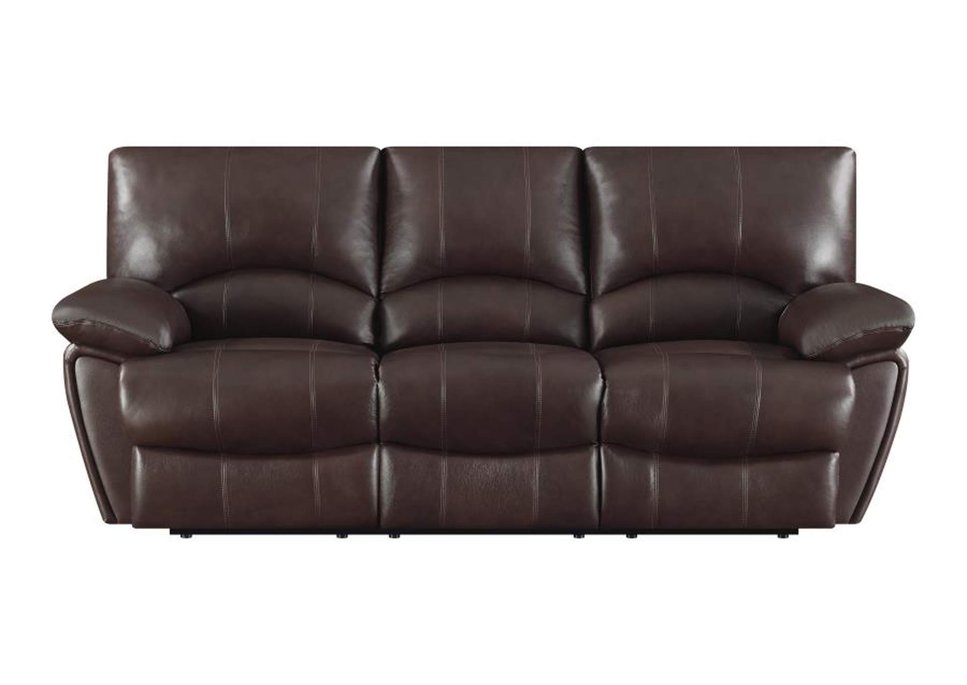 Clifford Upholstered Pillow Top Arm Living Room Set Chocolate Brown image 6