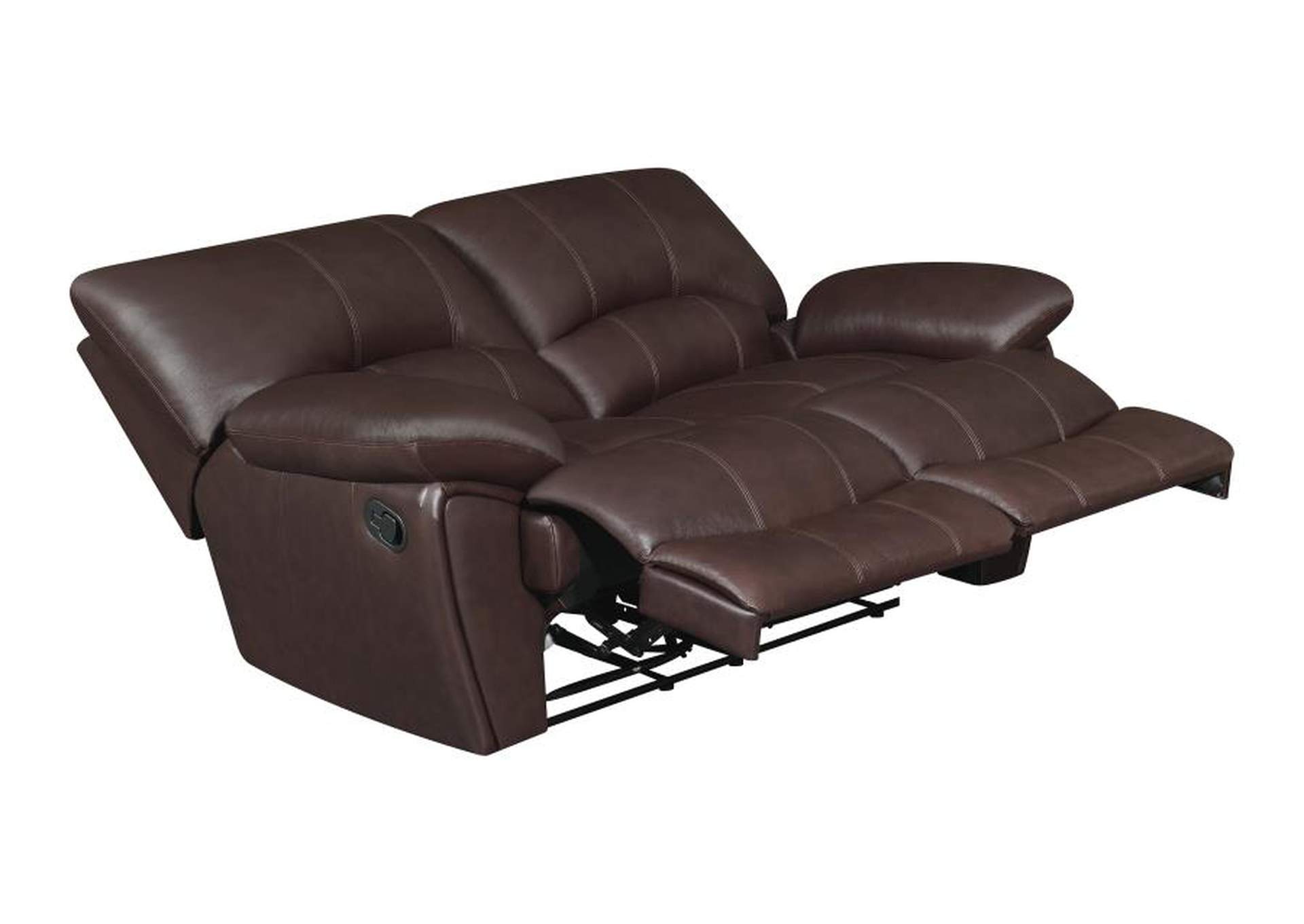Clifford Upholstered Pillow Top Arm Living Room Set Chocolate Brown image 10