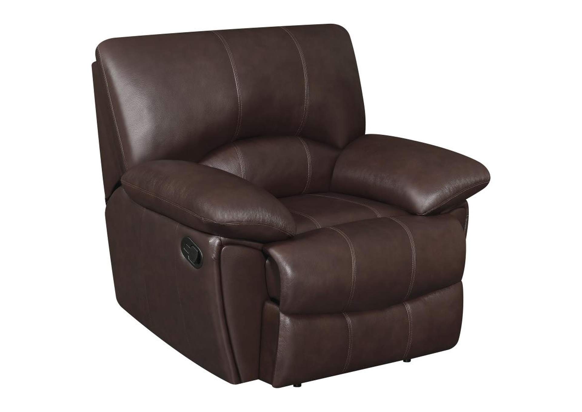 Clifford Upholstered Pillow Top Arm Living Room Set Chocolate Brown image 14
