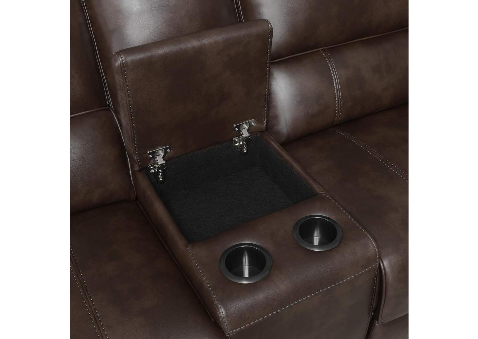 Brunson 3-piece Upholstered Motion Sectional Brown image 6