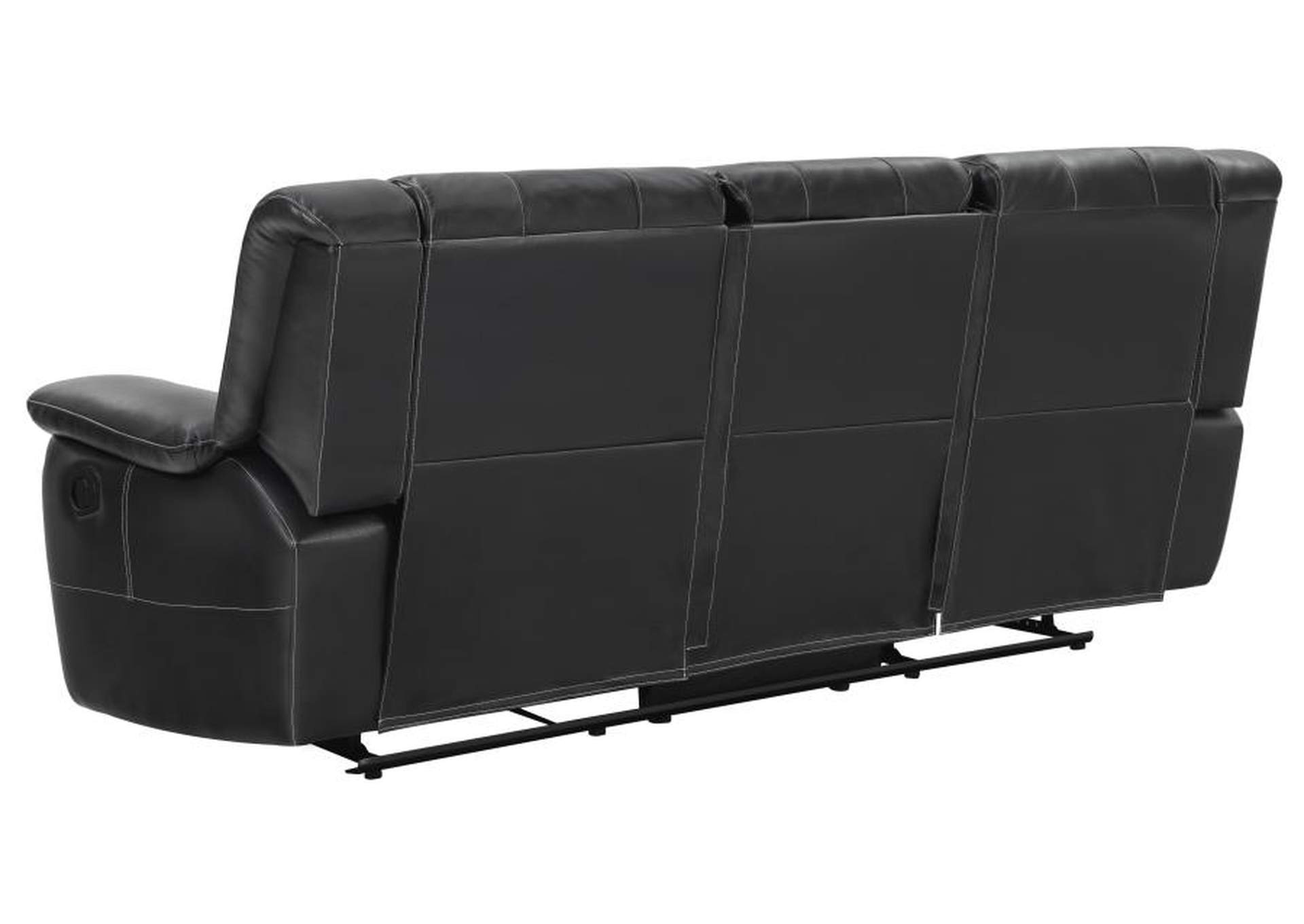 Lee Upholstered Pillow Top Arm Living Room Set Black image 8