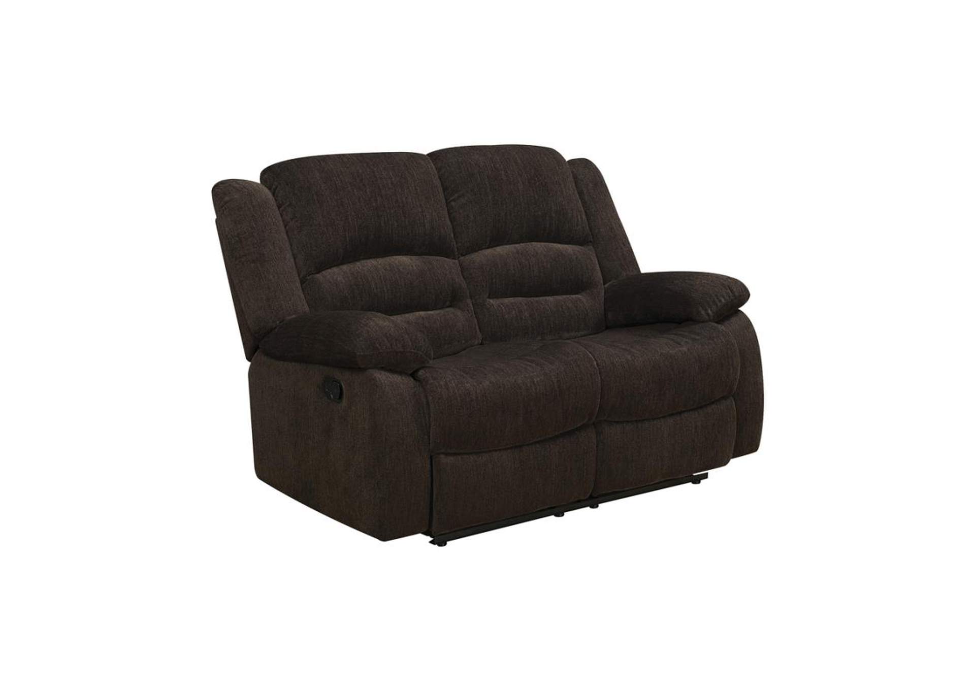 Gordon Upholstered Tufted Living Room Set Chocolate Brown image 8