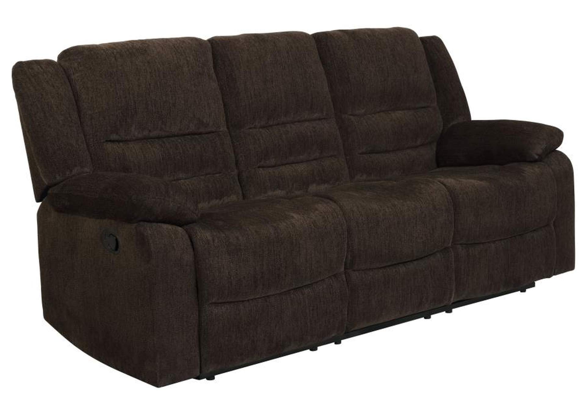 Gordon Upholstered Tufted Living Room Set Chocolate Brown image 4