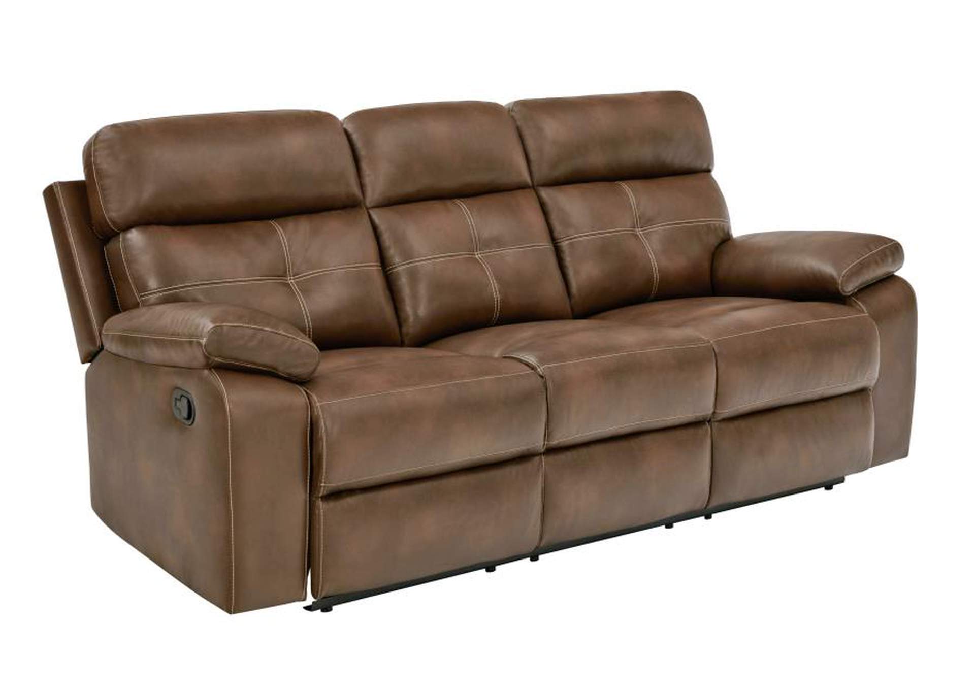 Damiano Upholstered Tufted Living Room Set Tri-tone Brown image 4