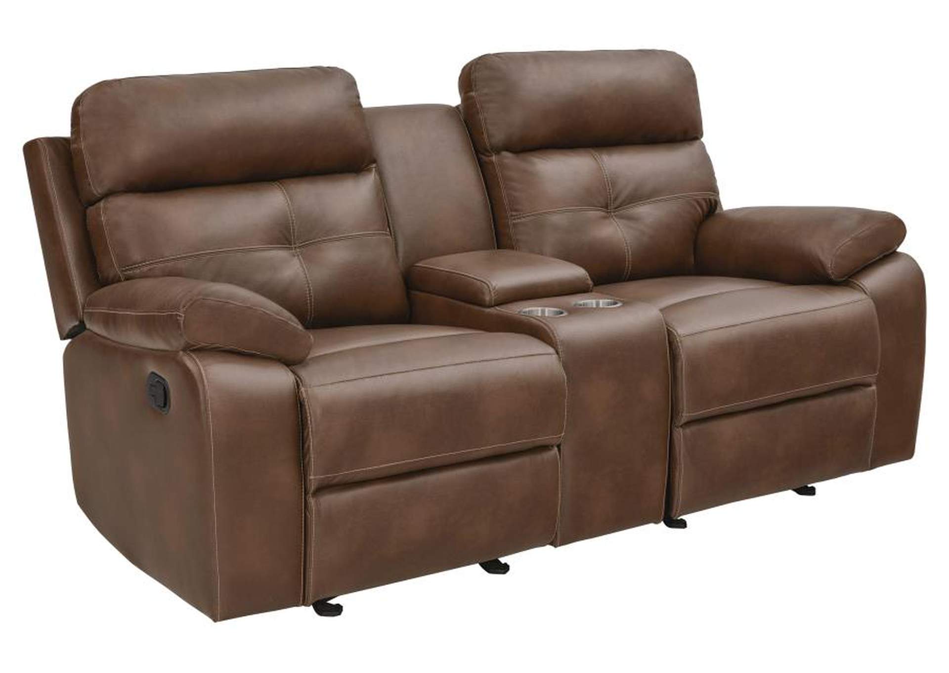 Damiano Upholstered Tufted Living Room Set Tri-tone Brown image 8