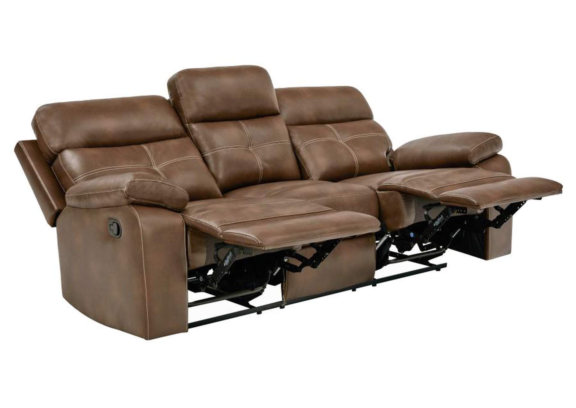 Damiano Upholstered Tufted Living Room Set Tri-tone Brown image 5