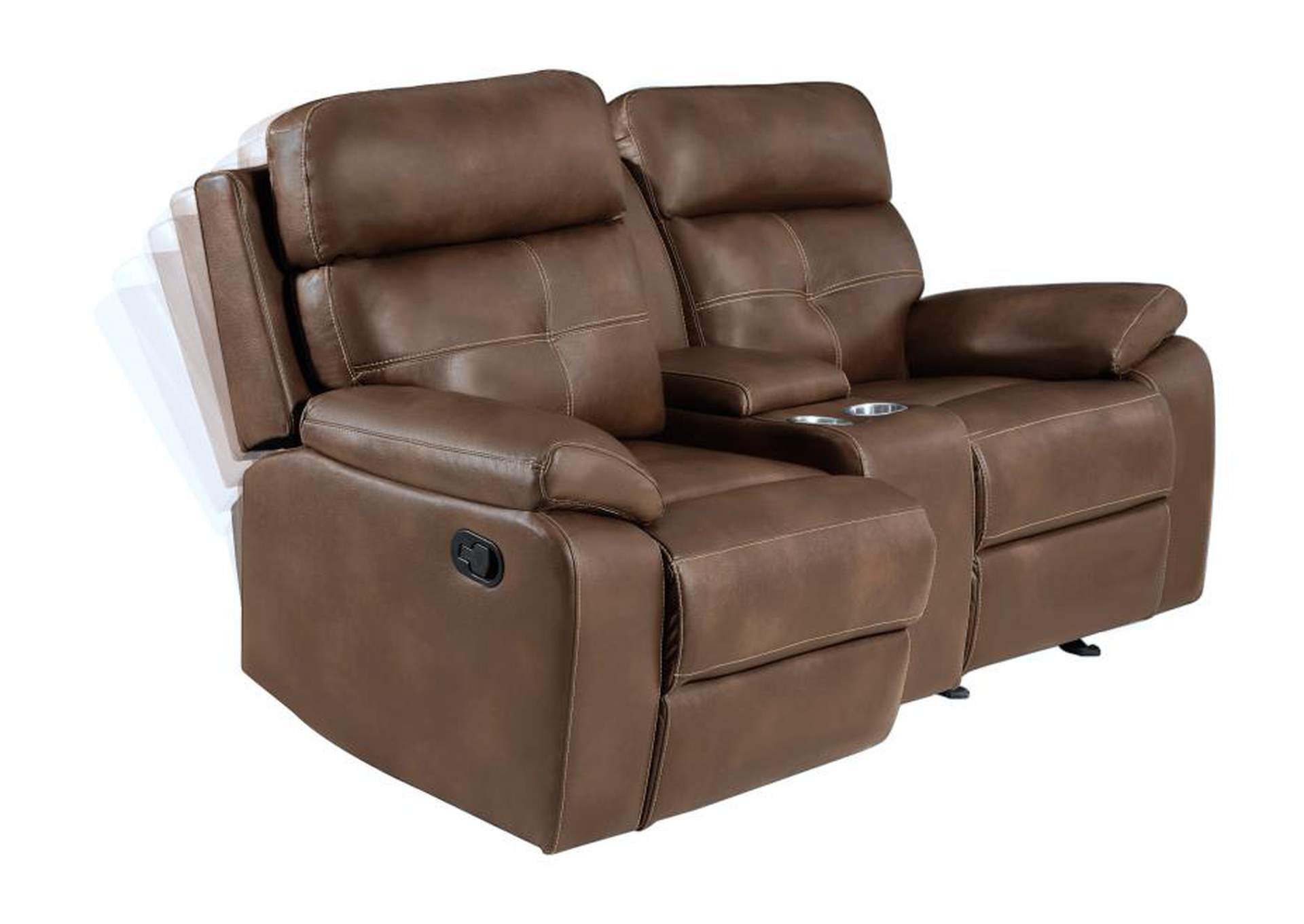 Damiano Upholstered Tufted Living Room Set Tri-tone Brown image 9