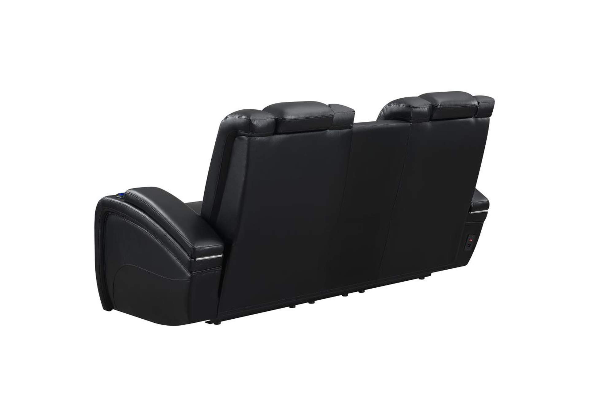 Delange Upholstered Tufted Living Room Set Black image 9
