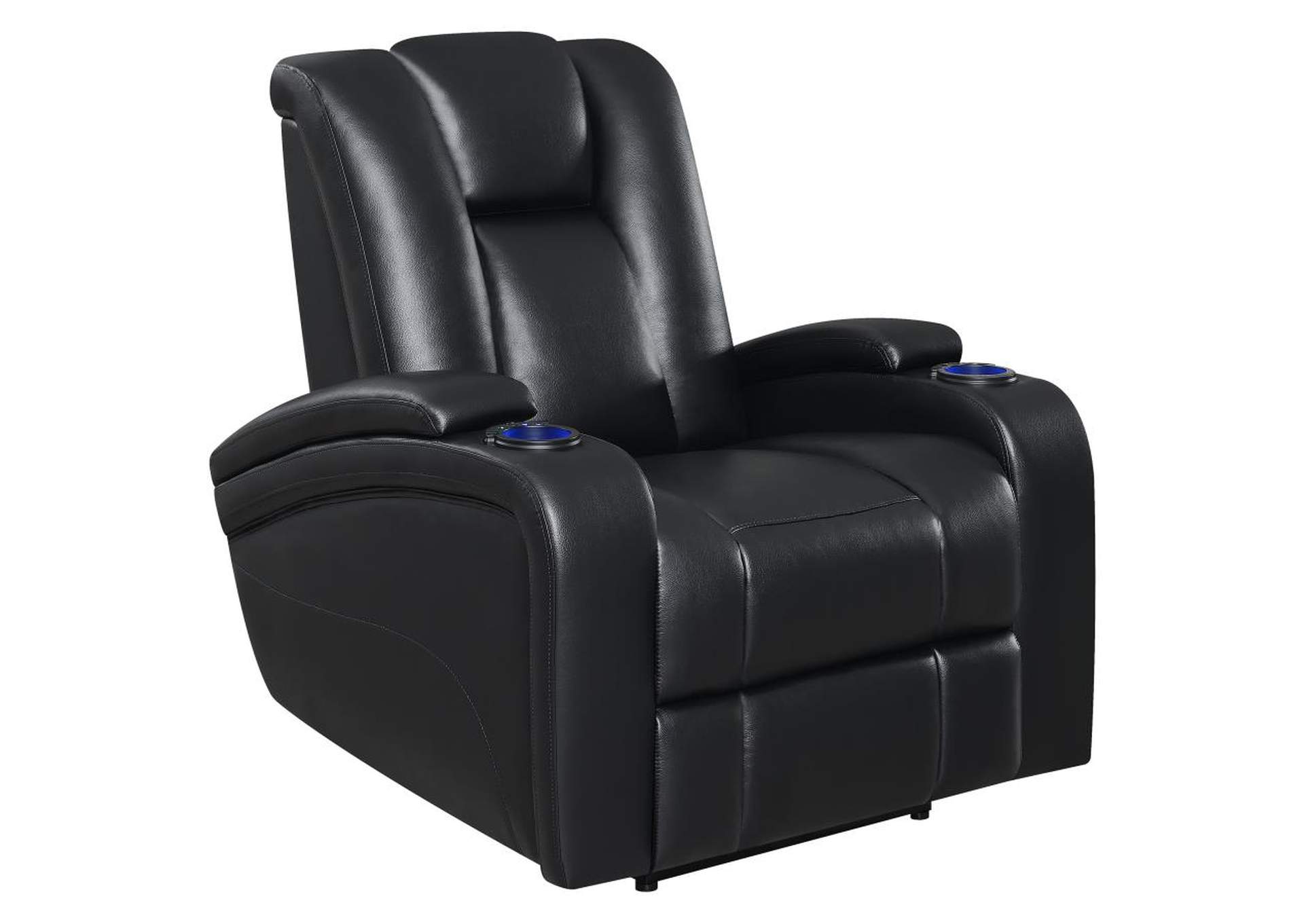 Delange Upholstered Tufted Living Room Set Black image 10
