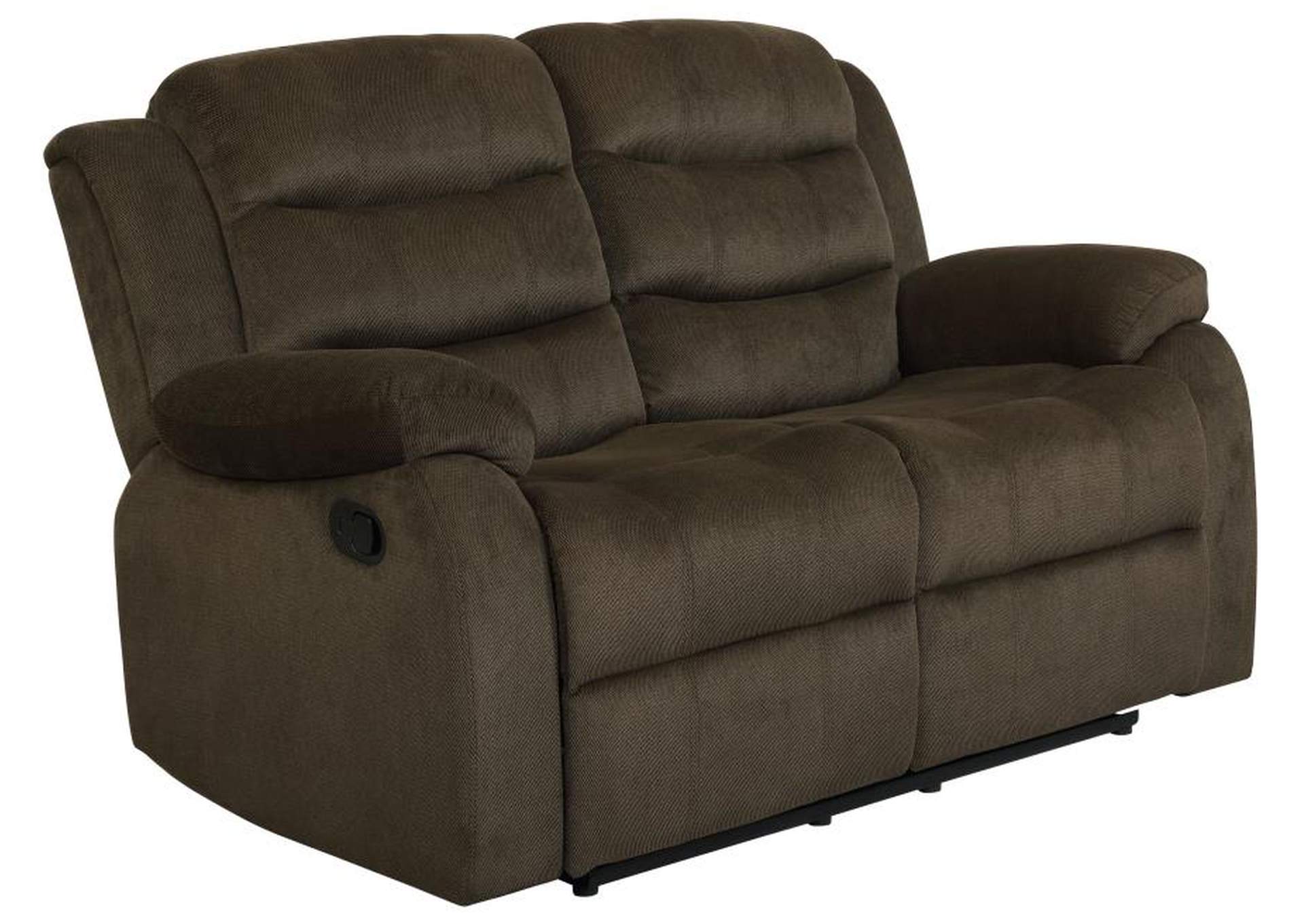 Rodman Upholstered Tufted Living Room Set Olive Brown image 4