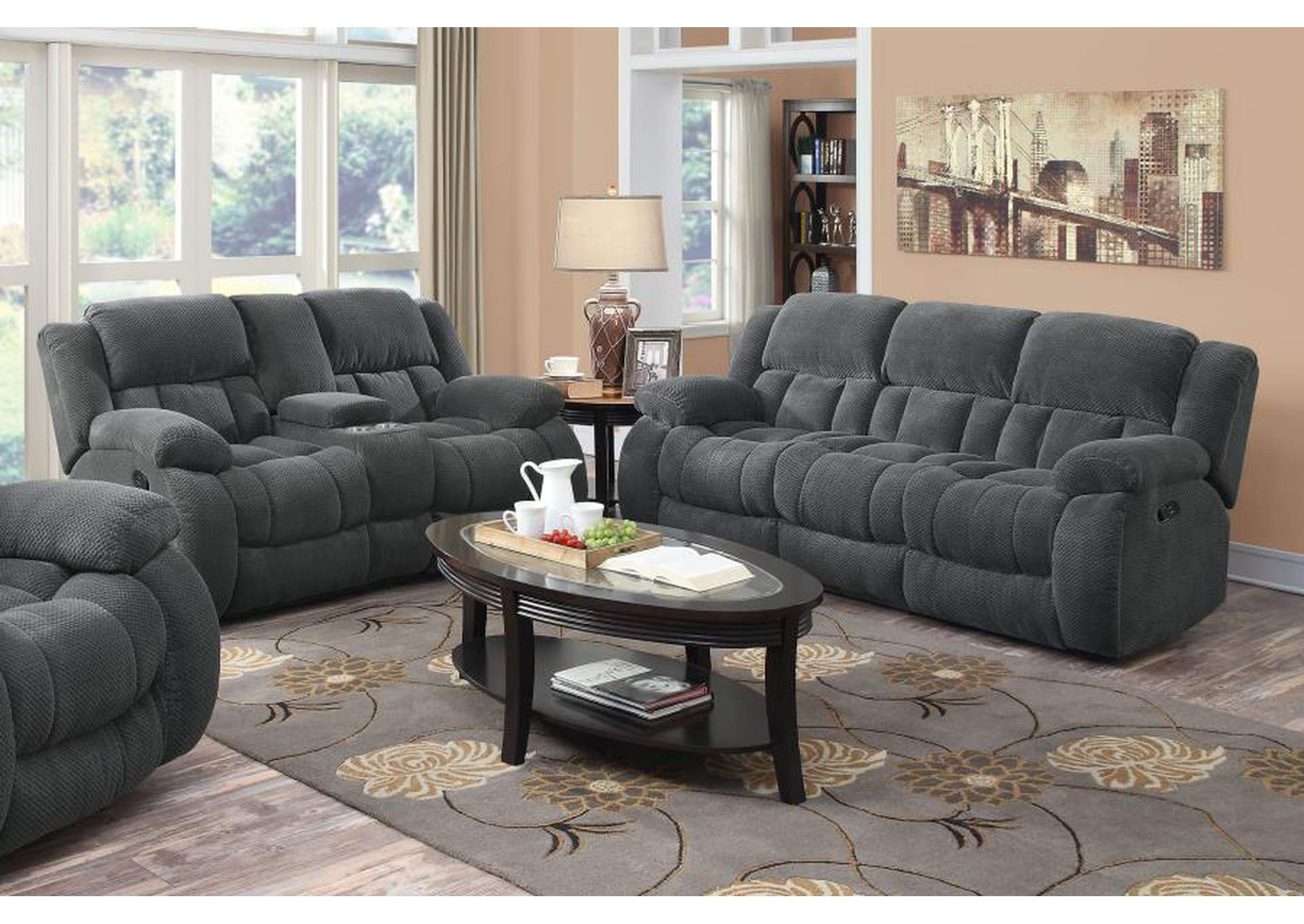 Weissman Upholstered Tufted Living Room Set image 1