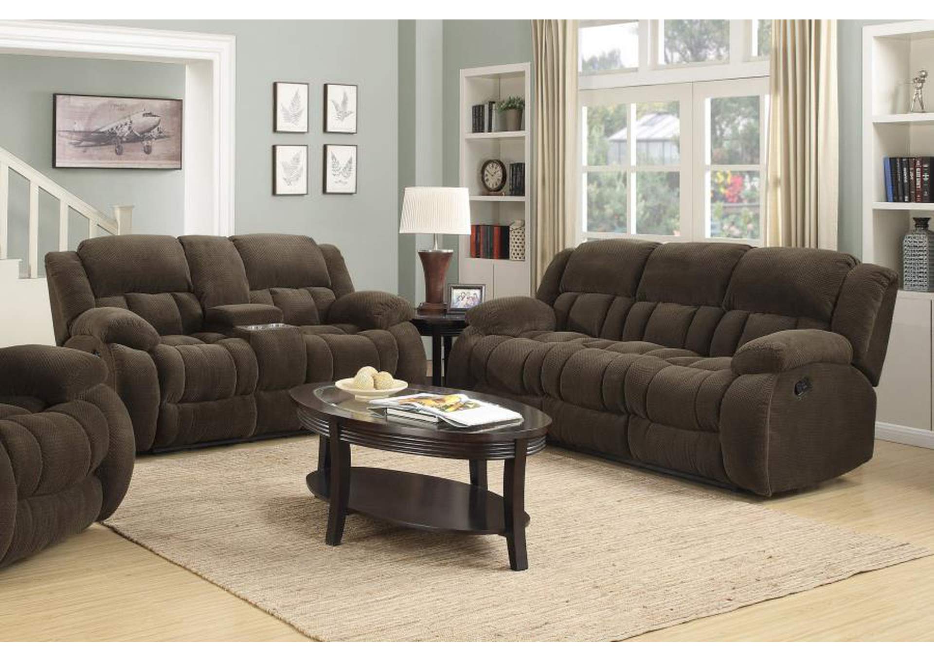 Weissman Upholstered Tufted Living Room Set image 1