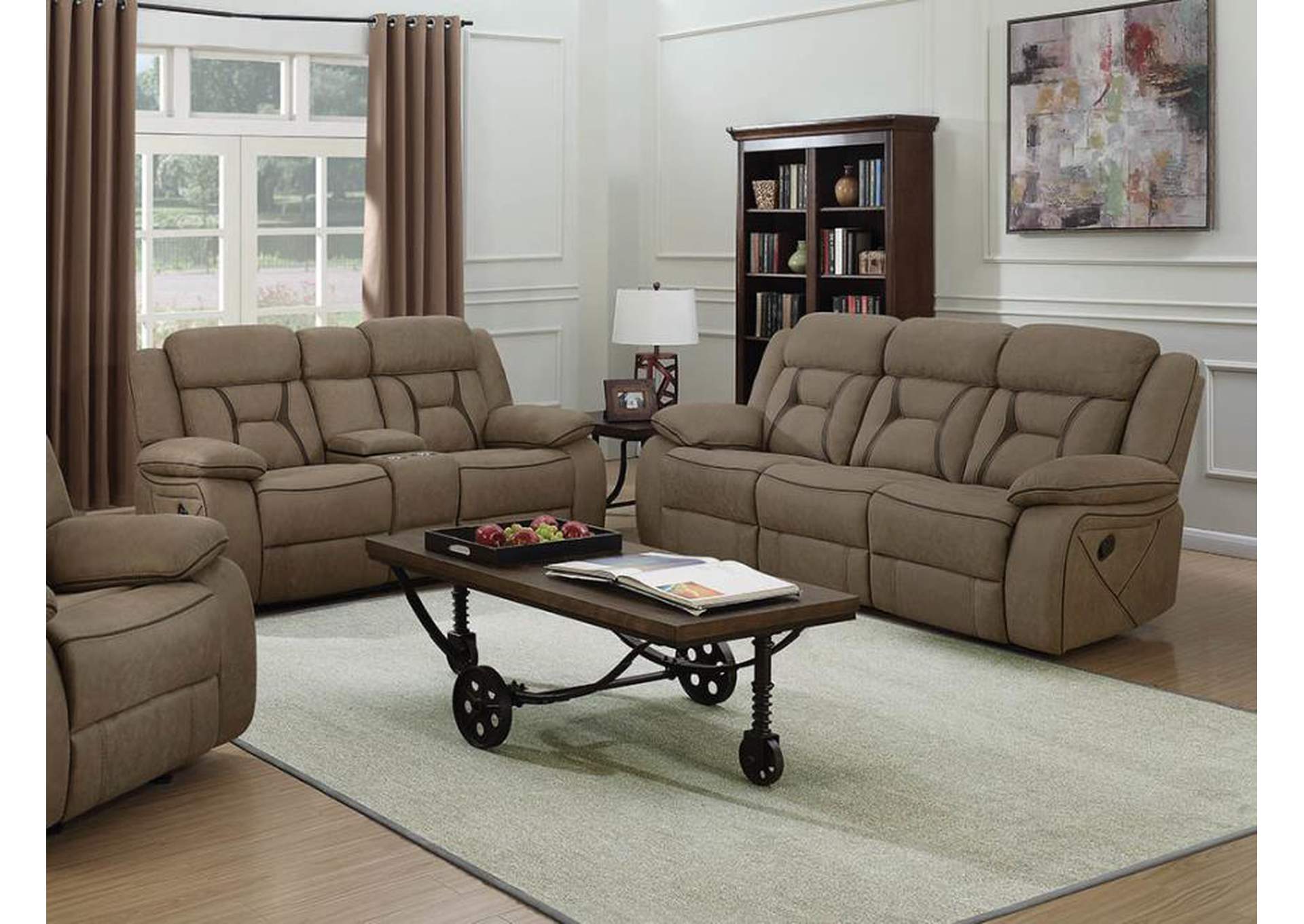 Higgins Upholstered Tufted Living Room Set image 1
