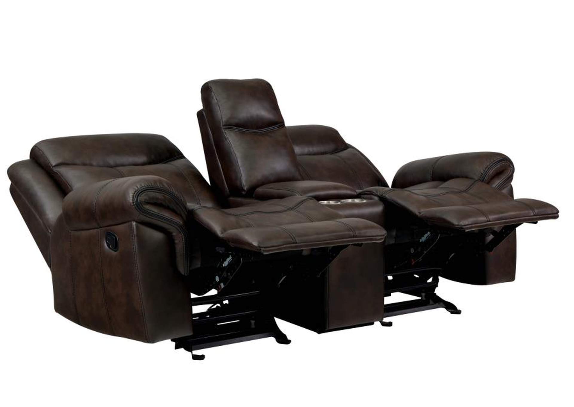Sawyer Upholstered Tufted Living Room Set Cocoa Brown image 12