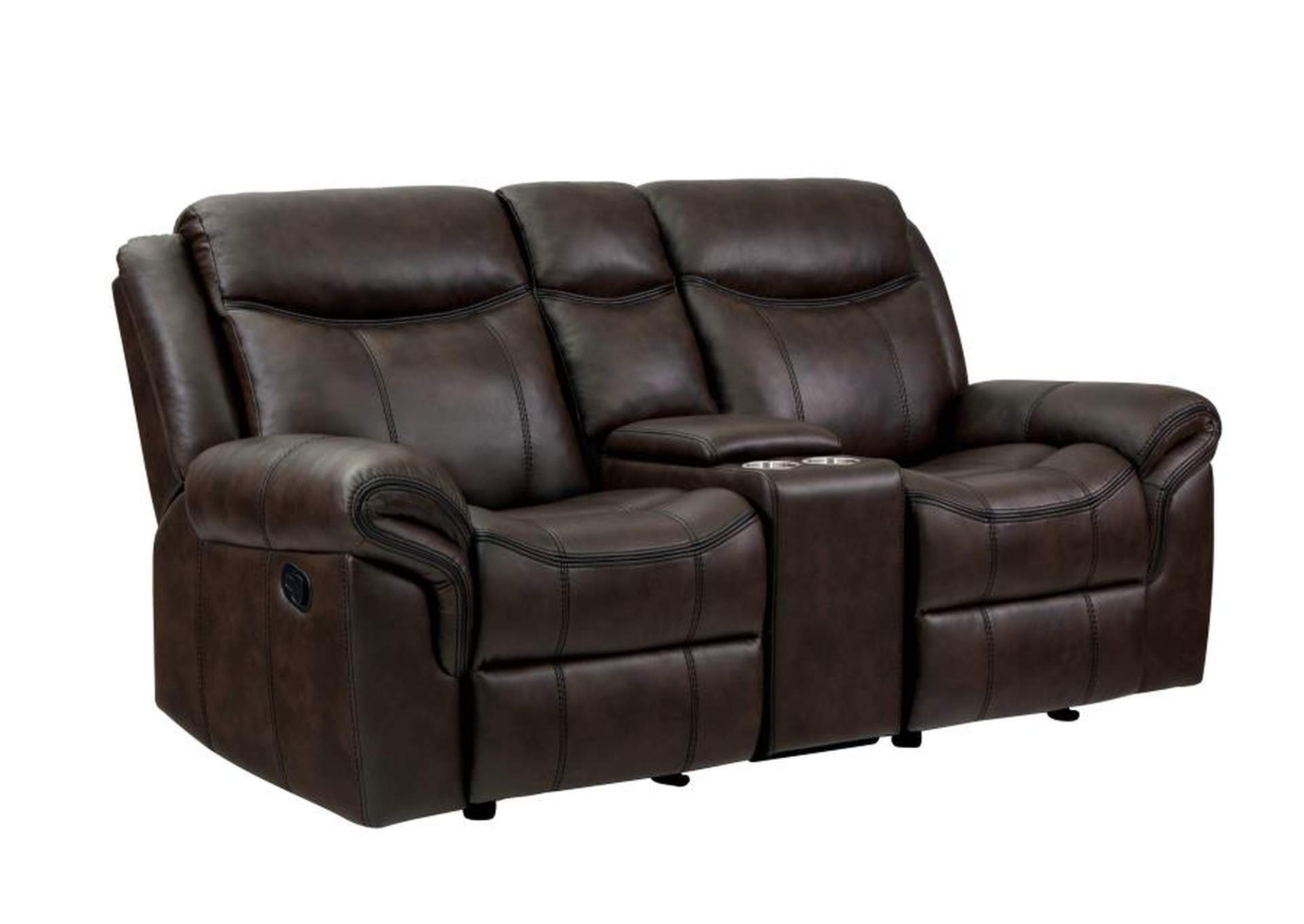 Sawyer Upholstered Tufted Living Room Set Cocoa Brown image 10
