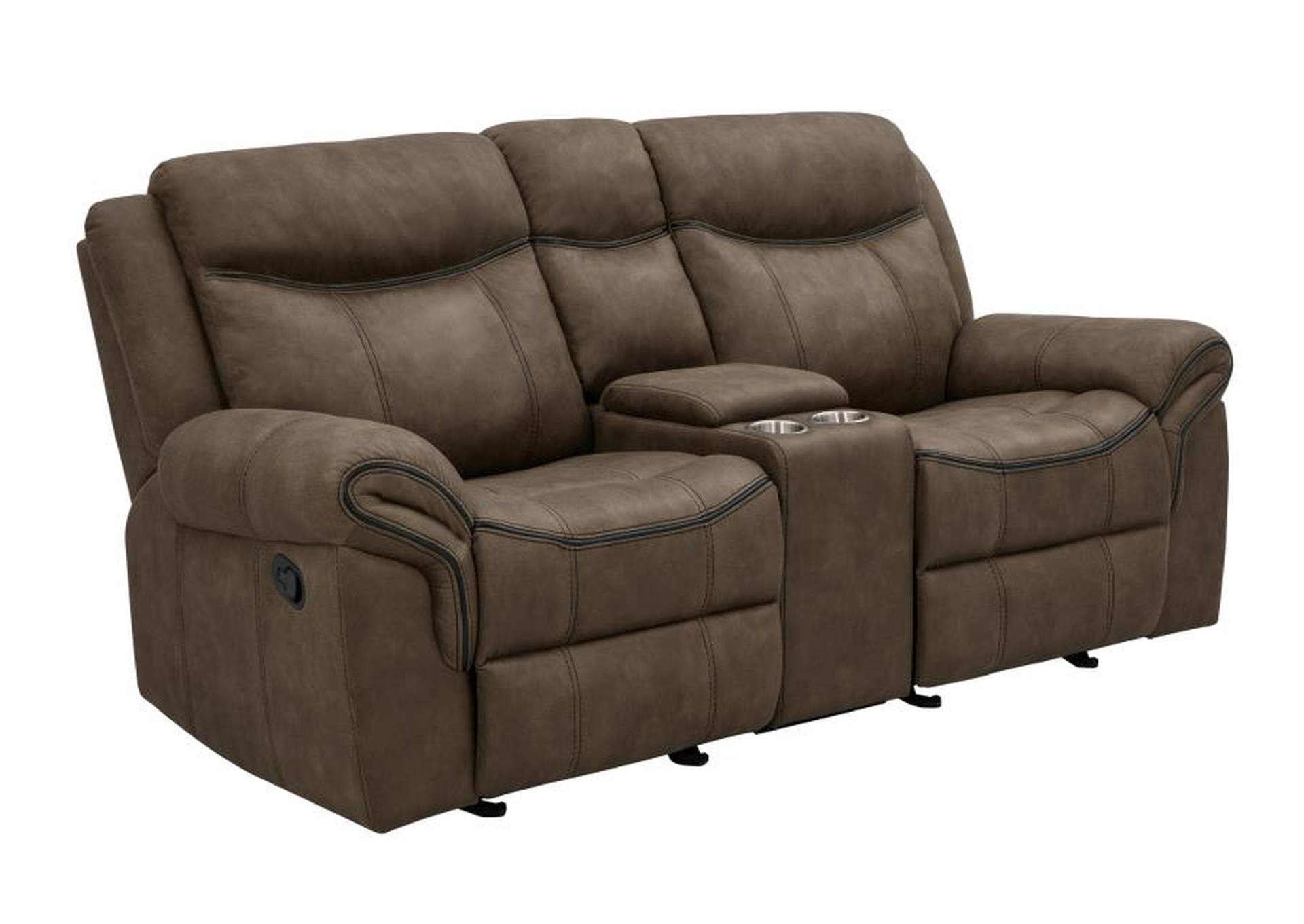 Sawyer Upholstered Tufted Living Room Set Macchiato Brown image 10